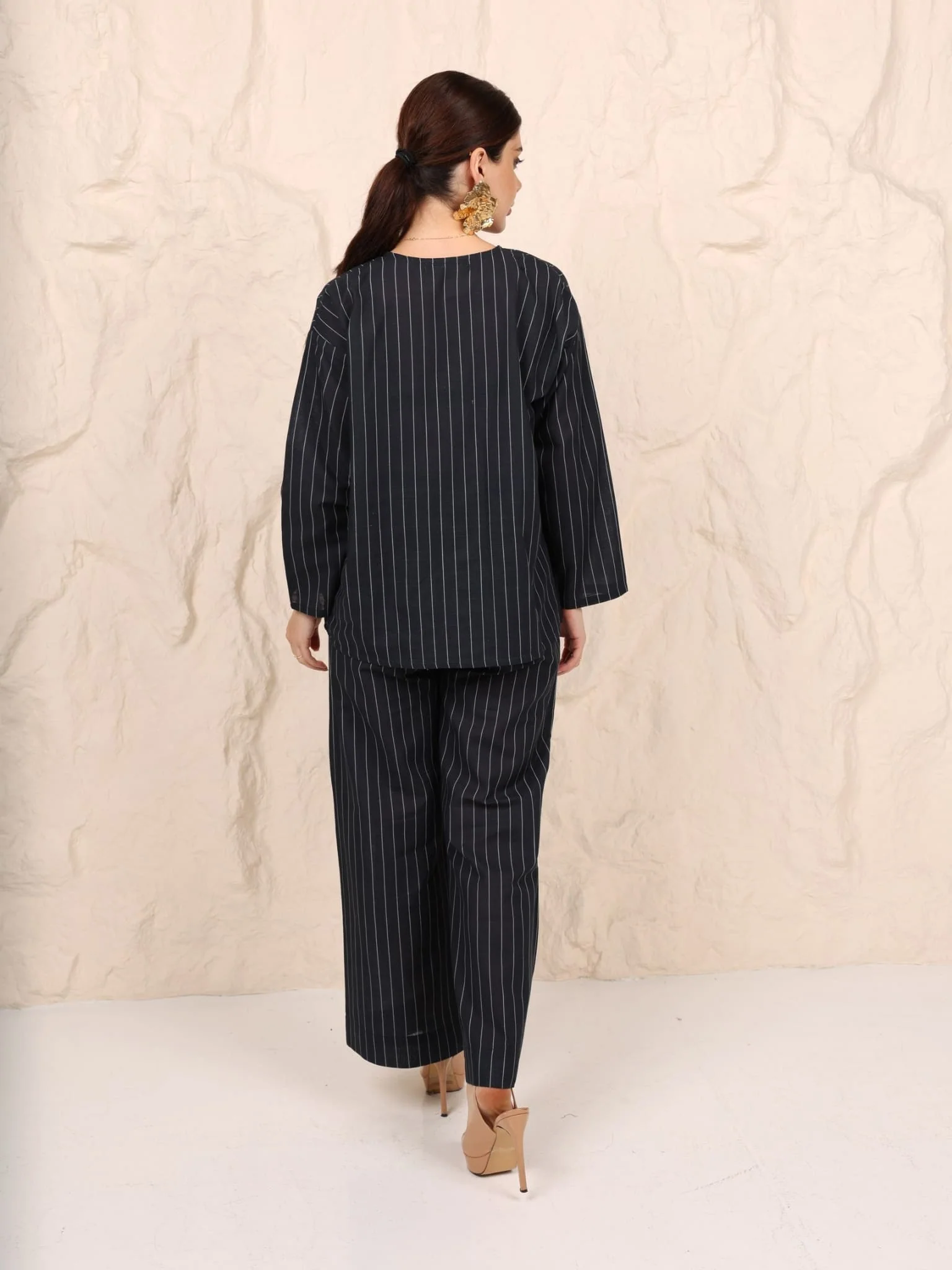 Acacia Stripe Zipper Shirt - Image 3