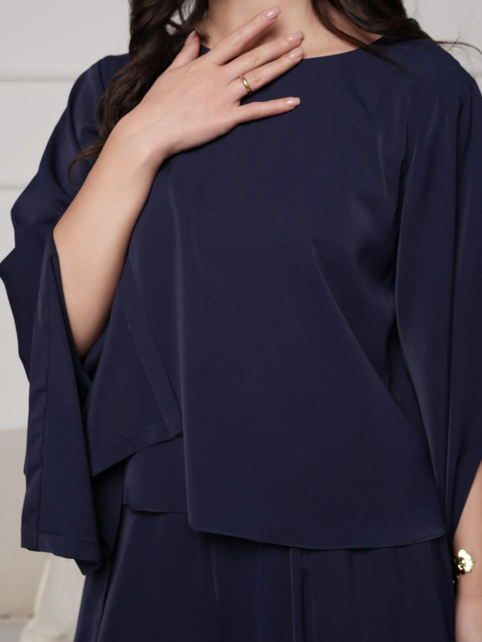Aethel Blue Drape Co Ord Set - Image 3