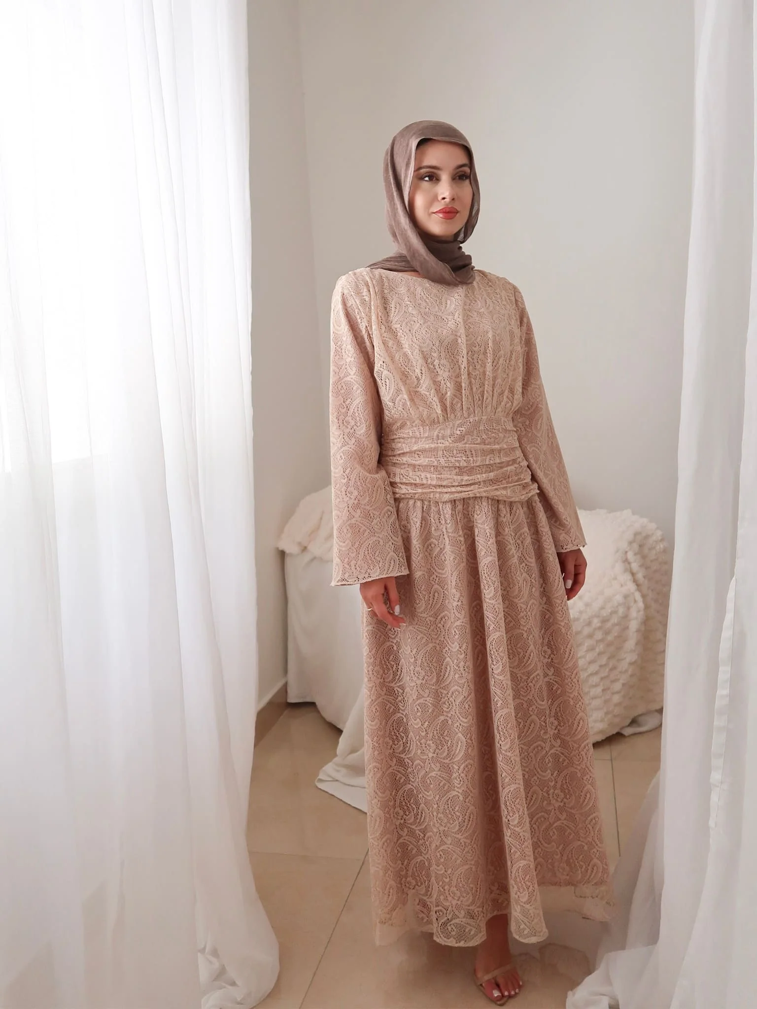 Ailsan Net Gathered Dress - Image 12