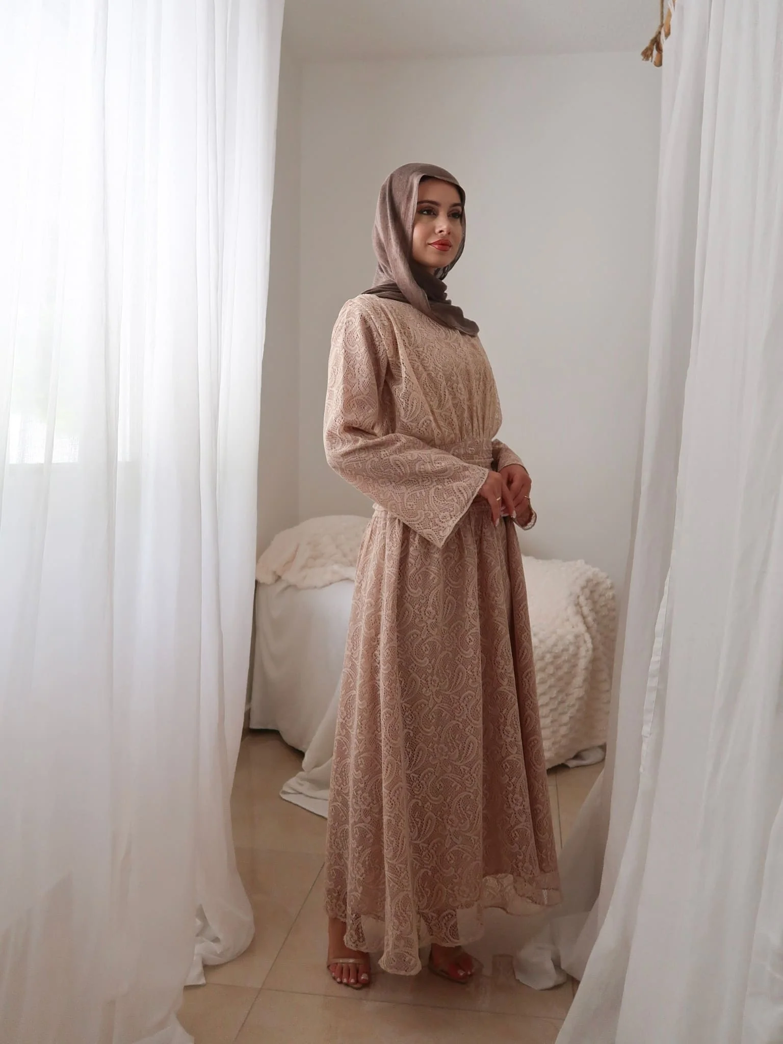 Ailsan Net Gathered Dress - Image 3