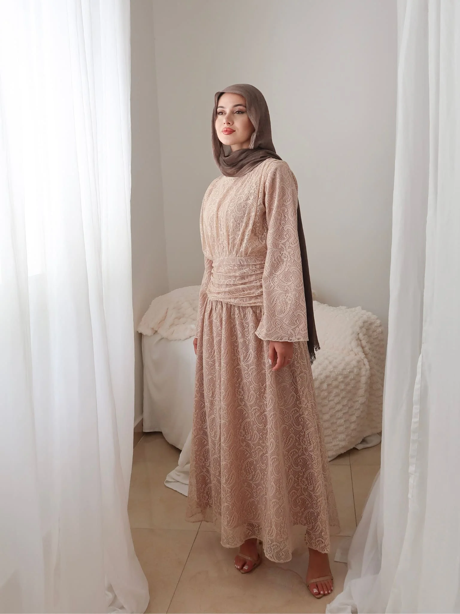 Ailsan Net Gathered Dress - Image 5