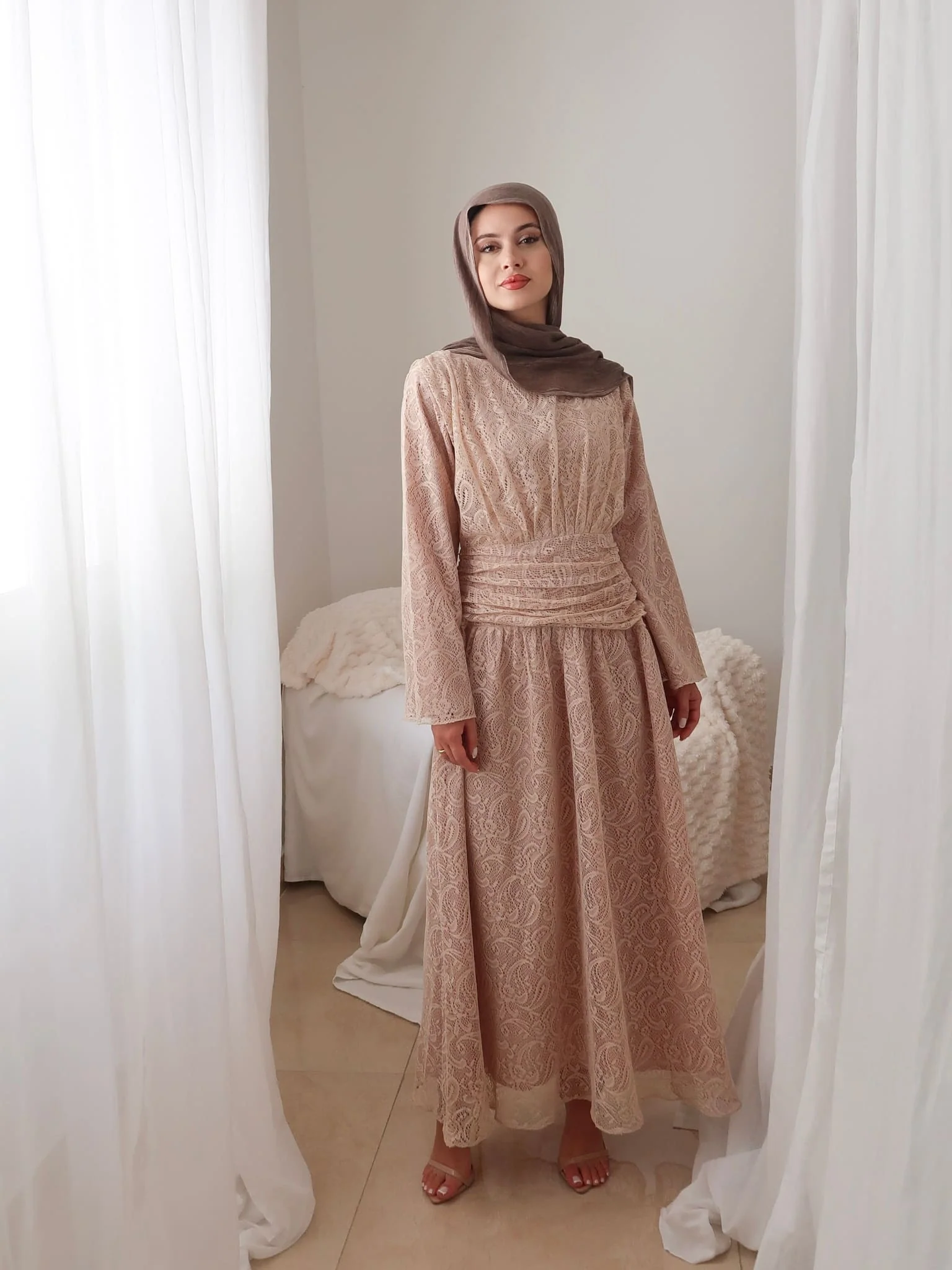 Ailsan Net Gathered Dress - Image 6