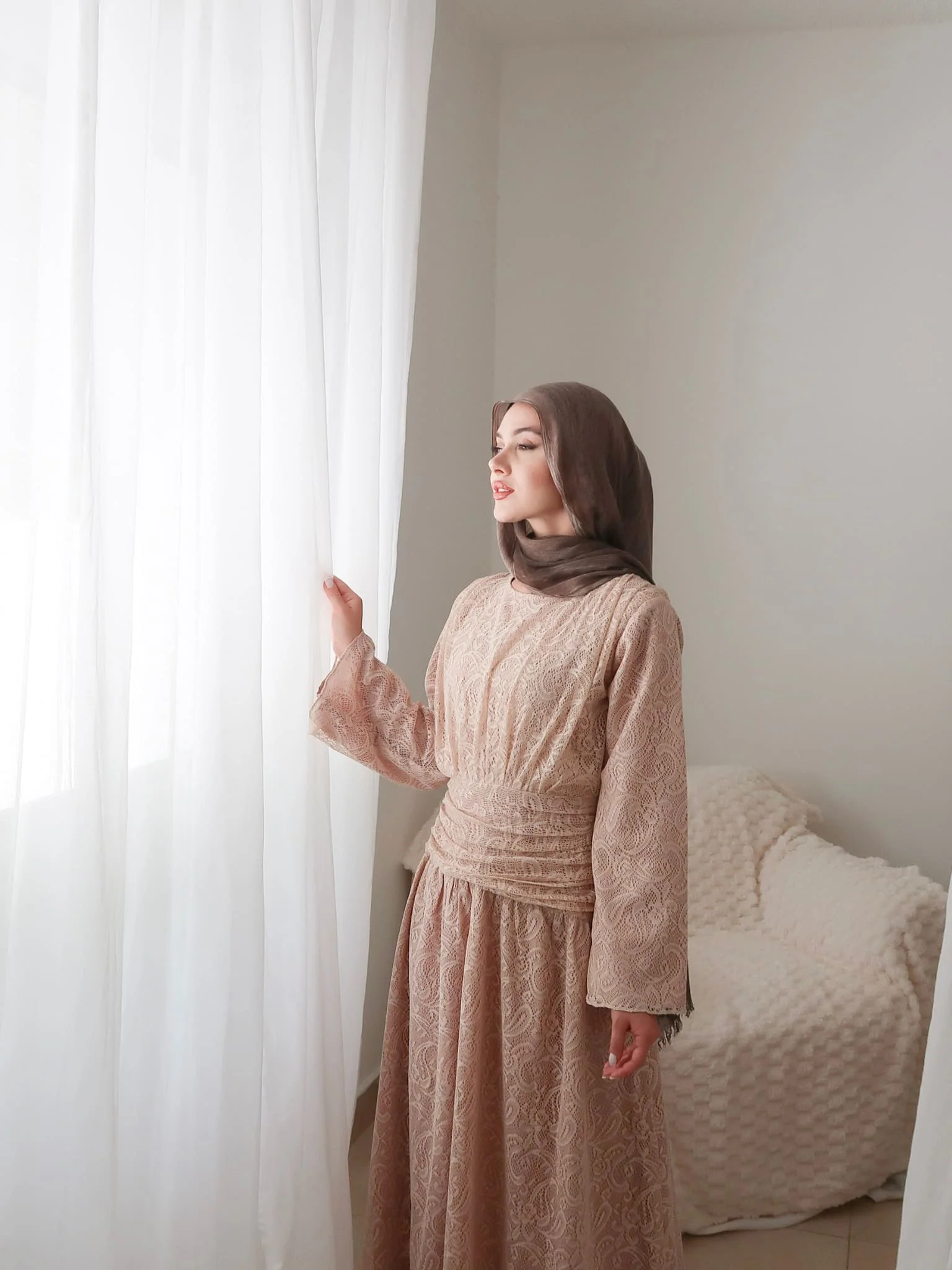 Ailsan Net Gathered Dress - Image 7
