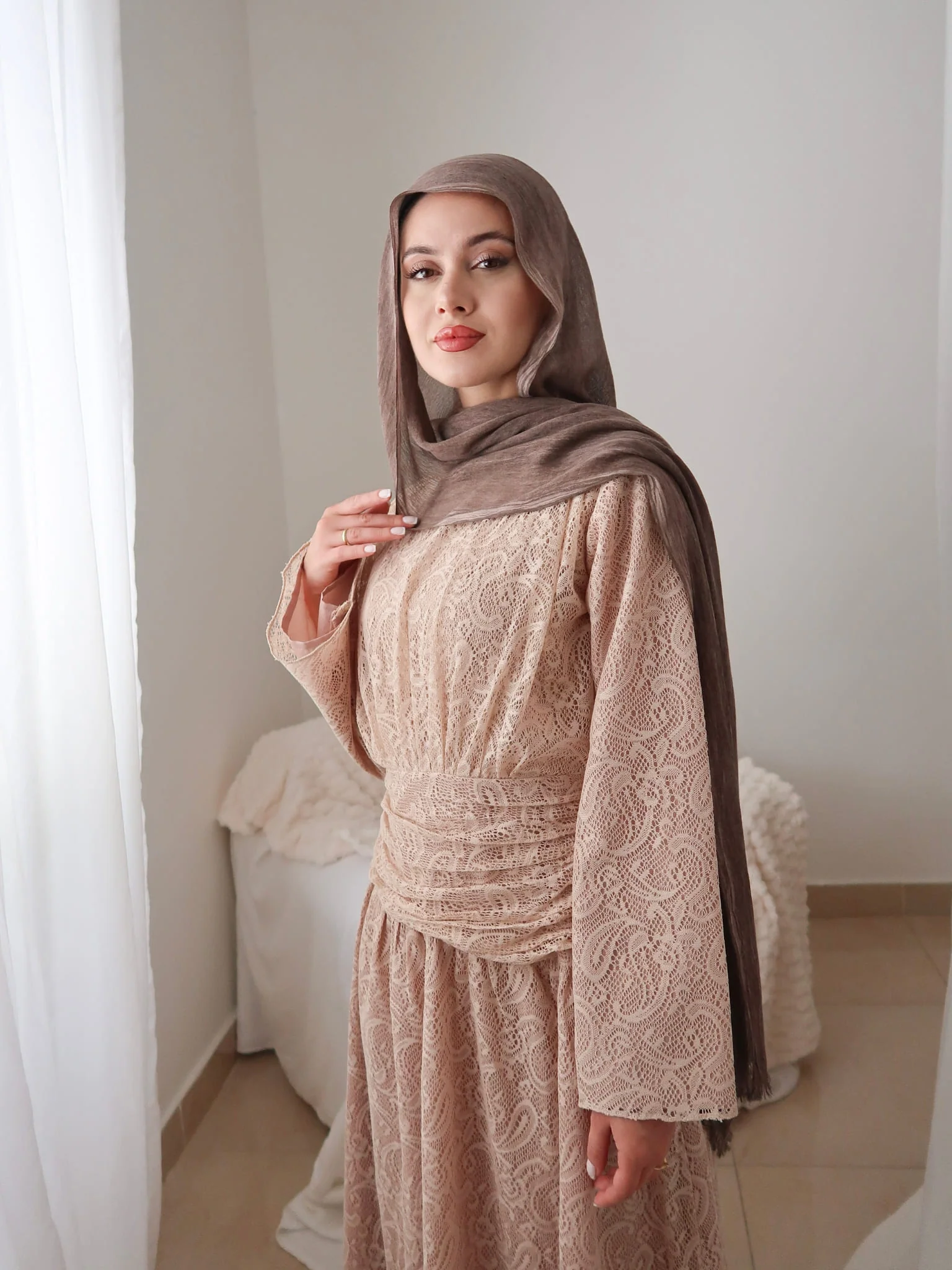 Ailsan Net Gathered Dress - Image 8