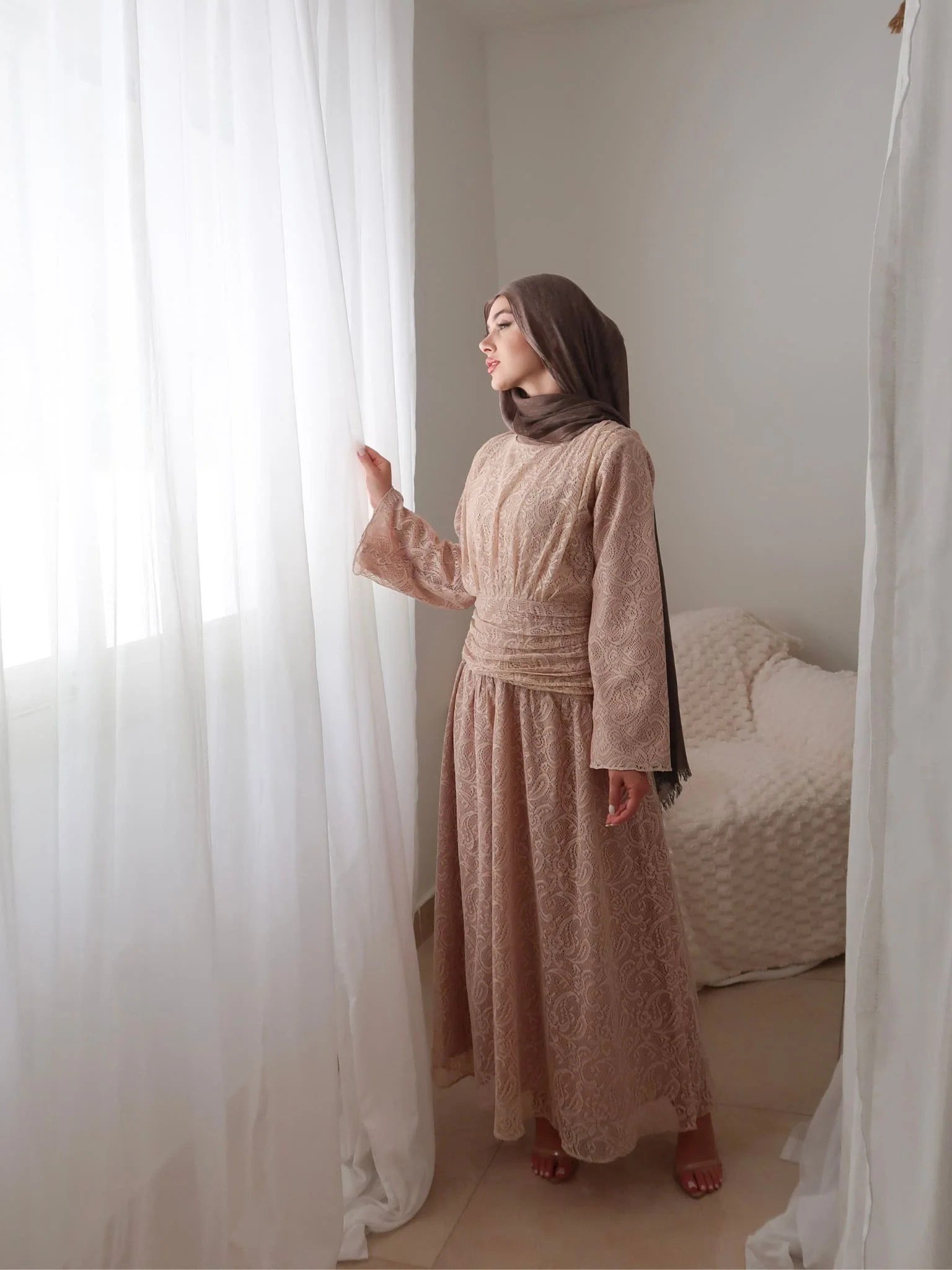Ailsan Net Gathered Dress - Image 9