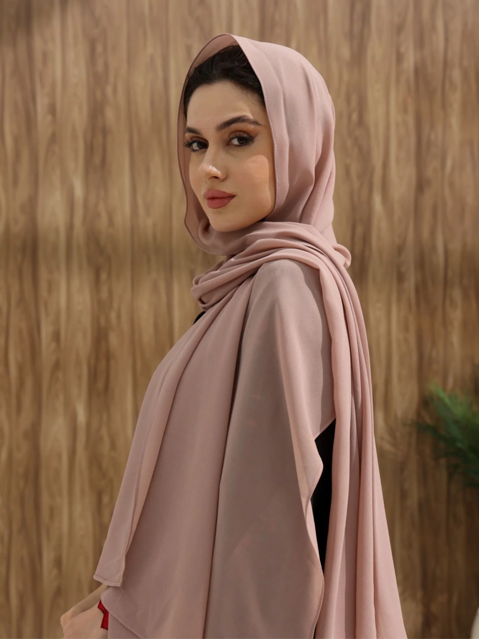 Ainsley Beige Chiffon Stole
