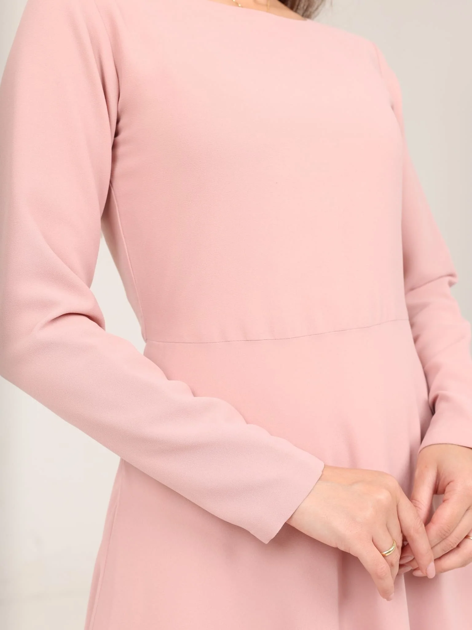 Alana Pink Chiffon Dress - Image 4