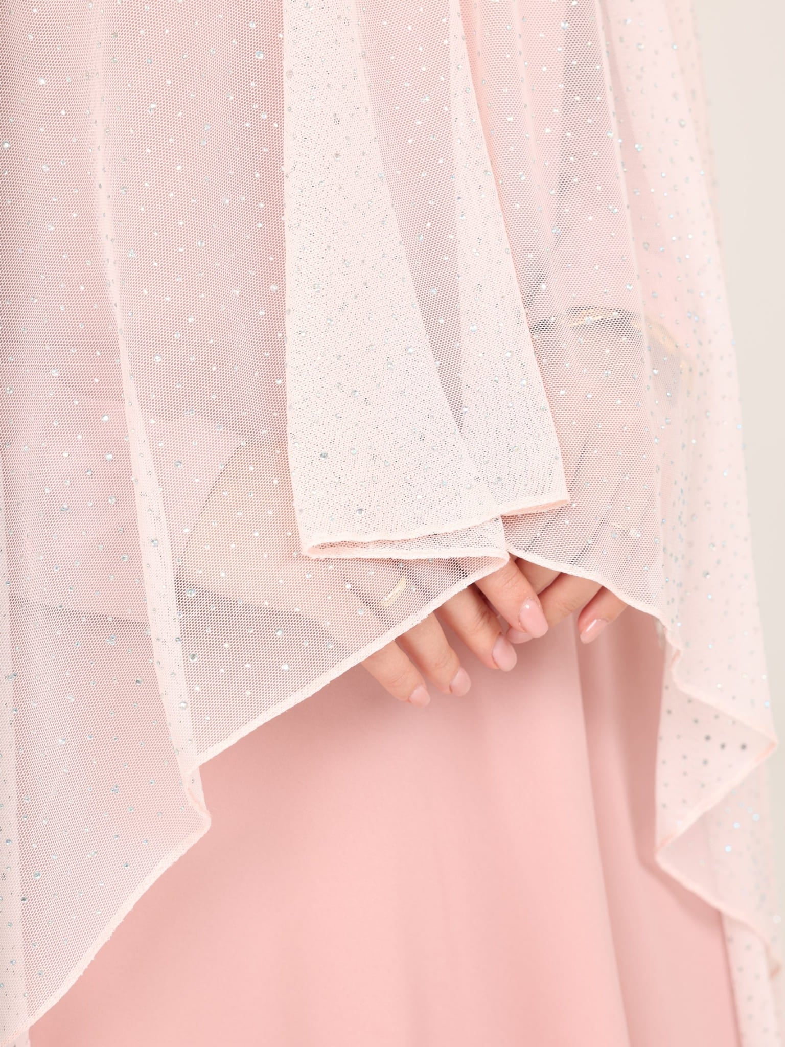 Alana Pink Rhinestone Cape - Image 5