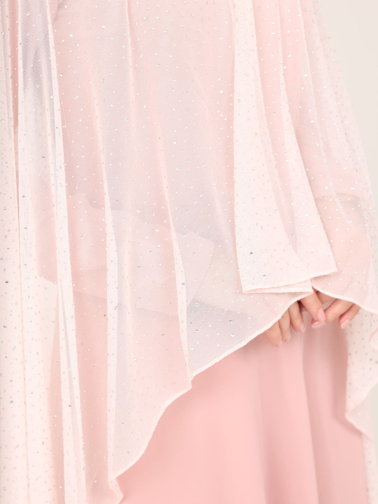 Alana Pink Rhinestone Cape - Image 6