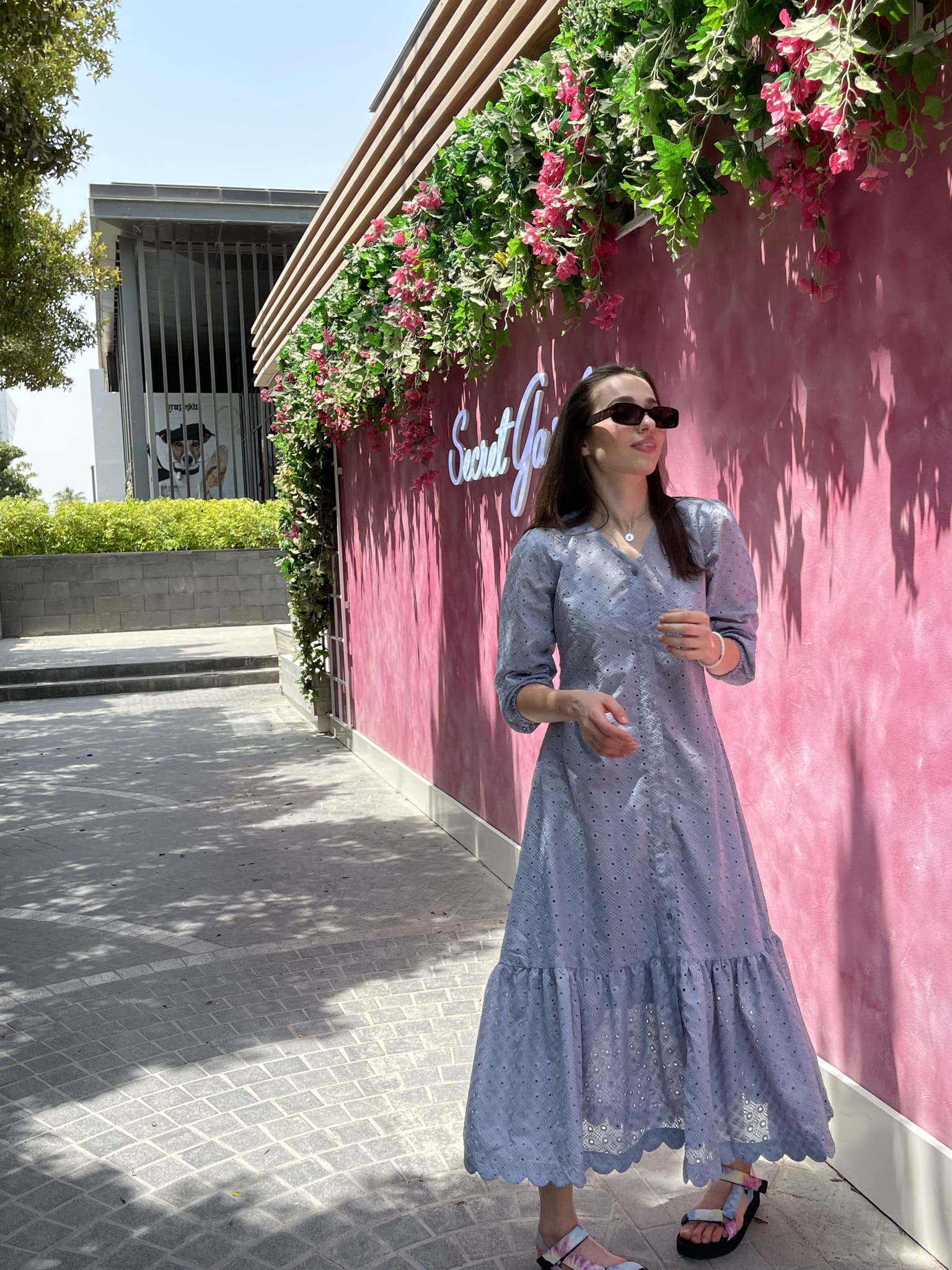 Alice Blue Cutwork Long Dress - Image 5