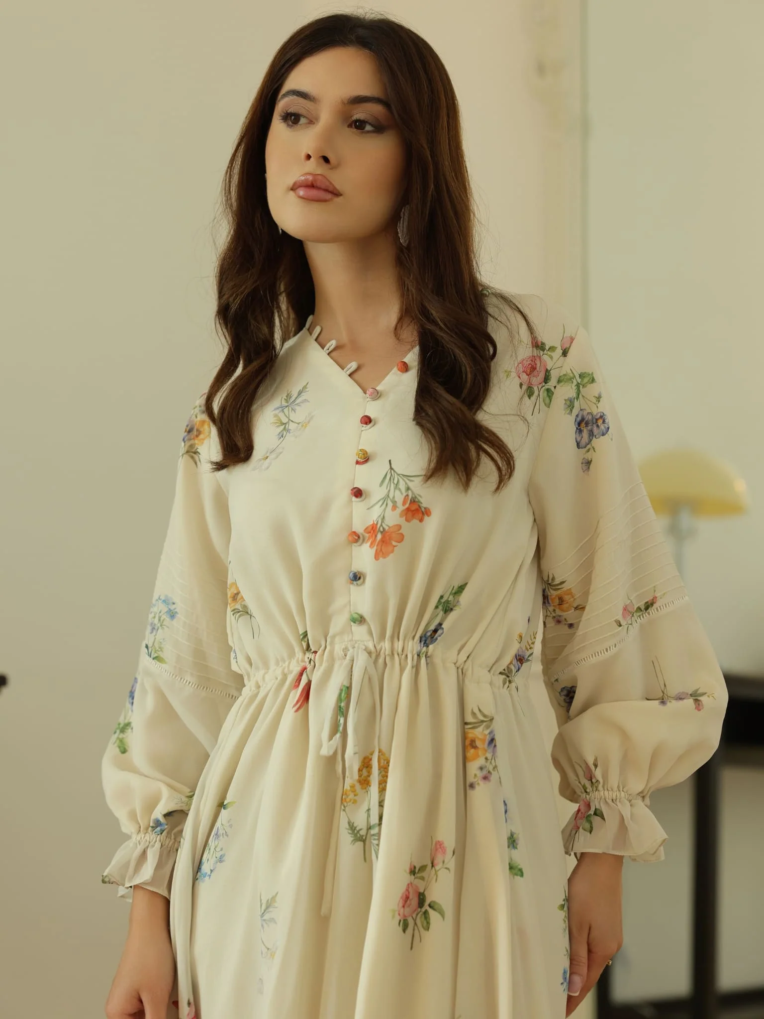 Amertha Floral Long Dress - Image 10