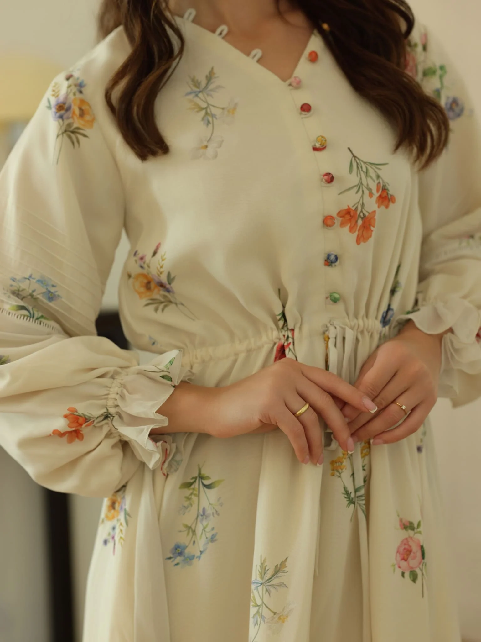 Amertha Floral Long Dress - Image 2