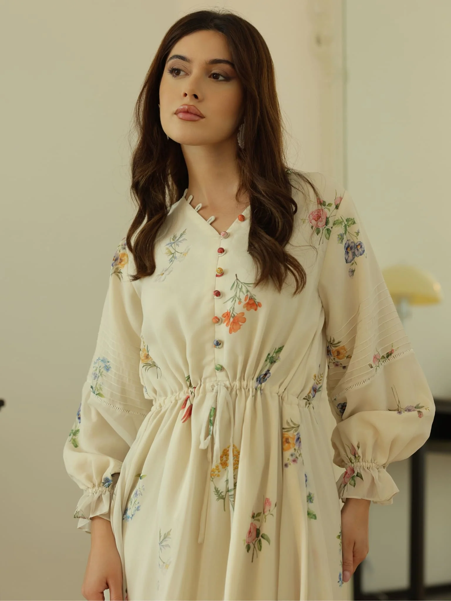 Amertha Floral Long Dress - Image 4