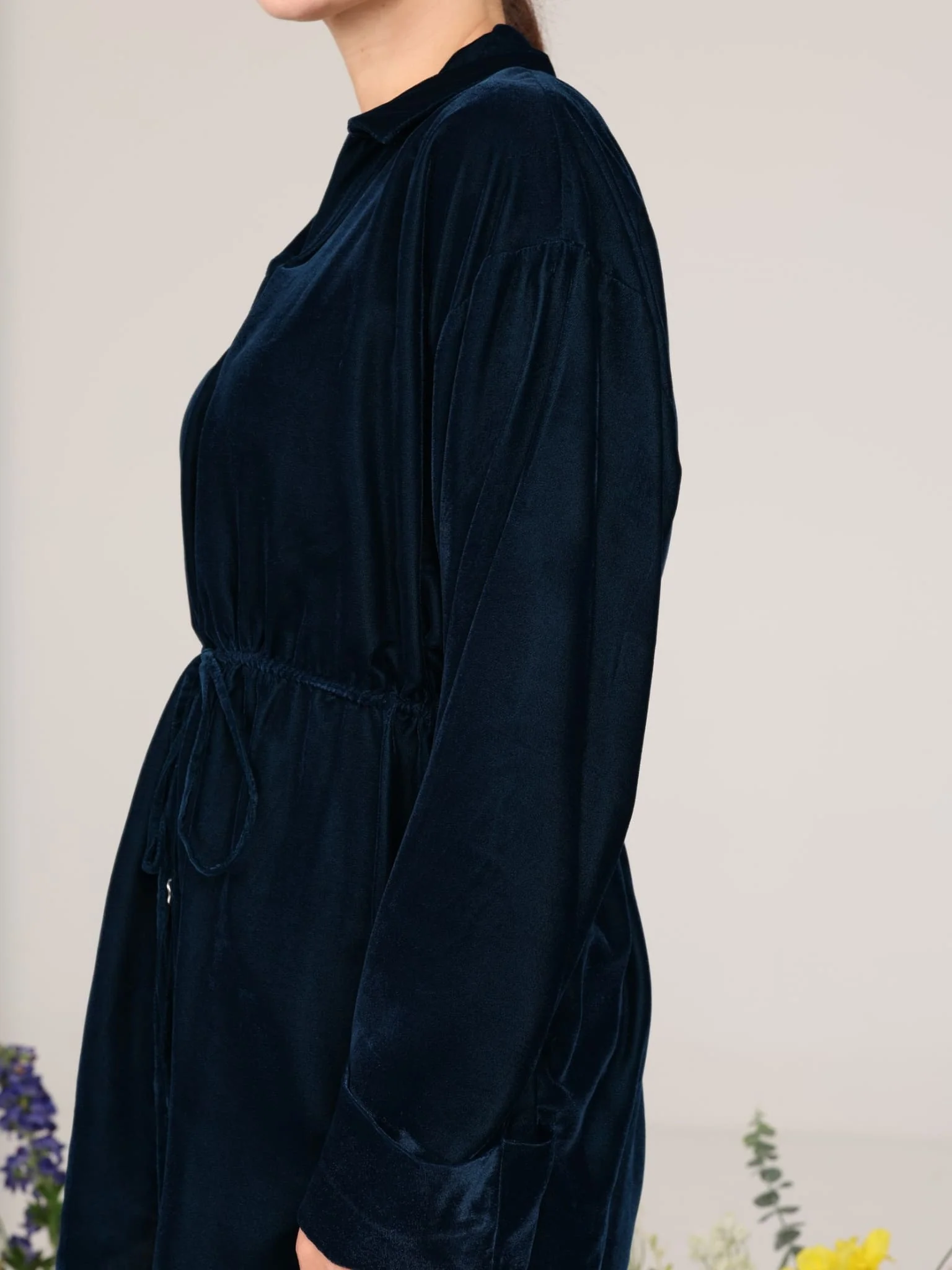 Anthea Blue Velvet Co Ord Set - Image 5