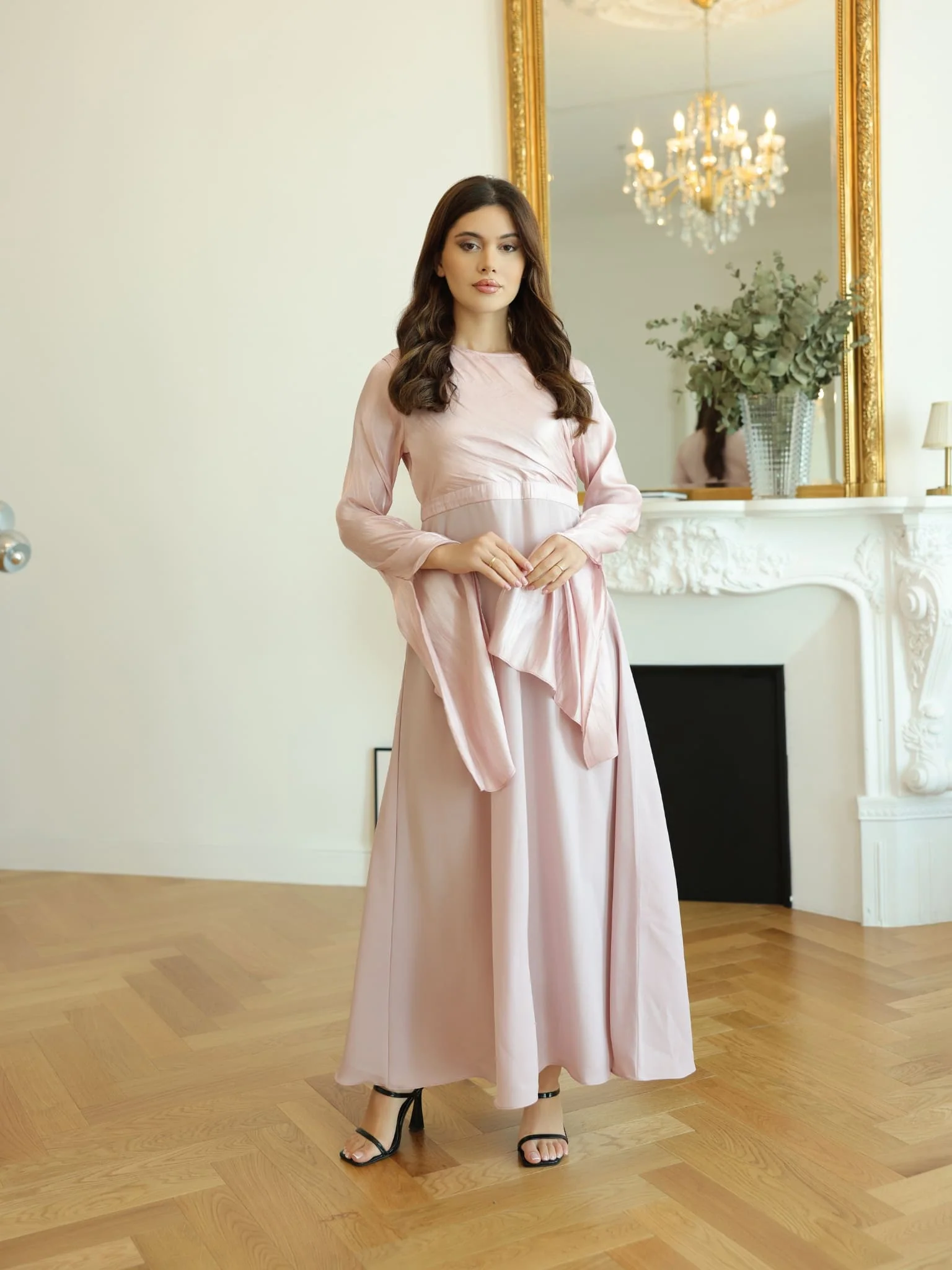 Anya Lilac Long Dress - Image 3