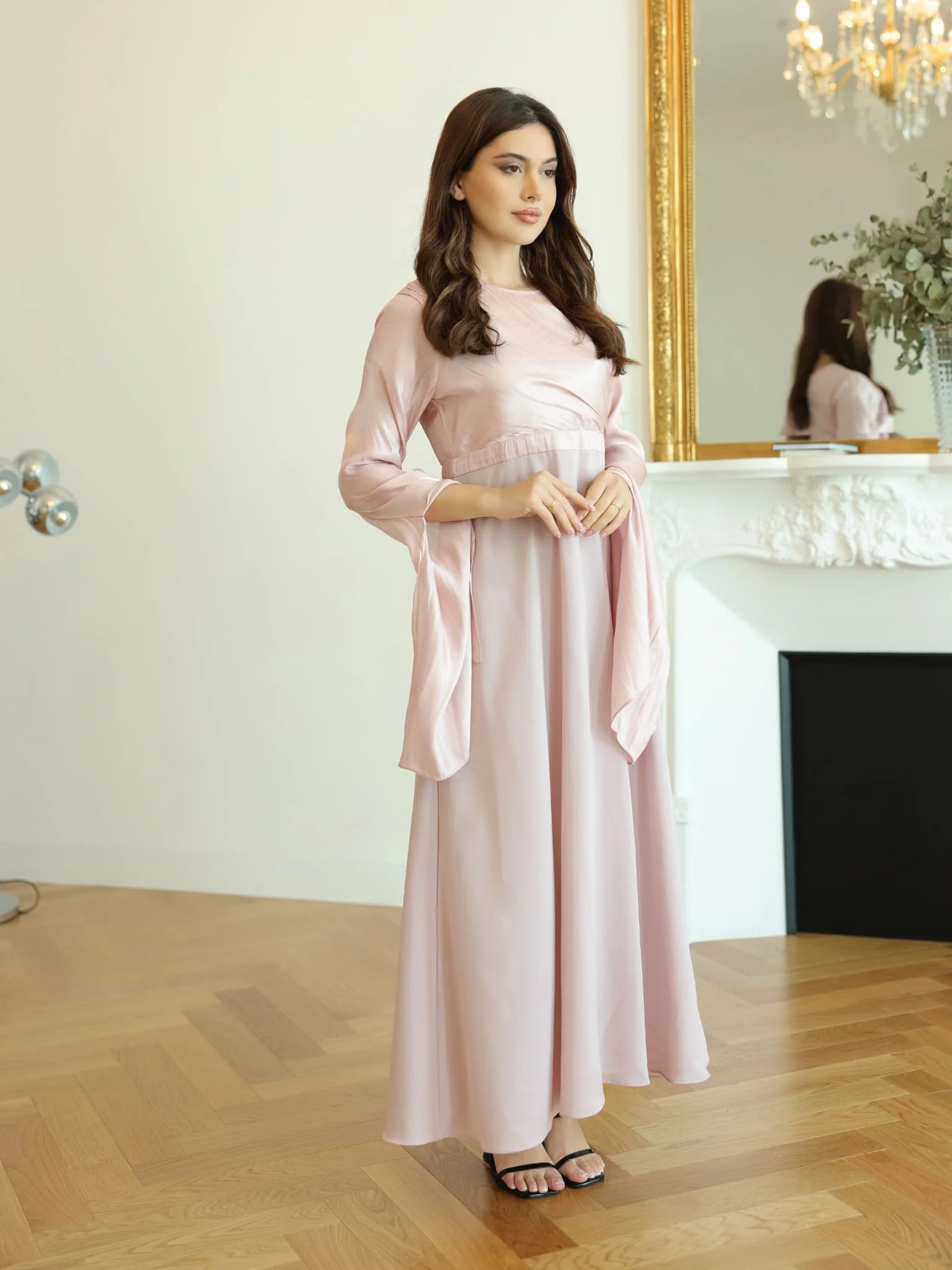 Anya Lilac Long Dress - Image 5
