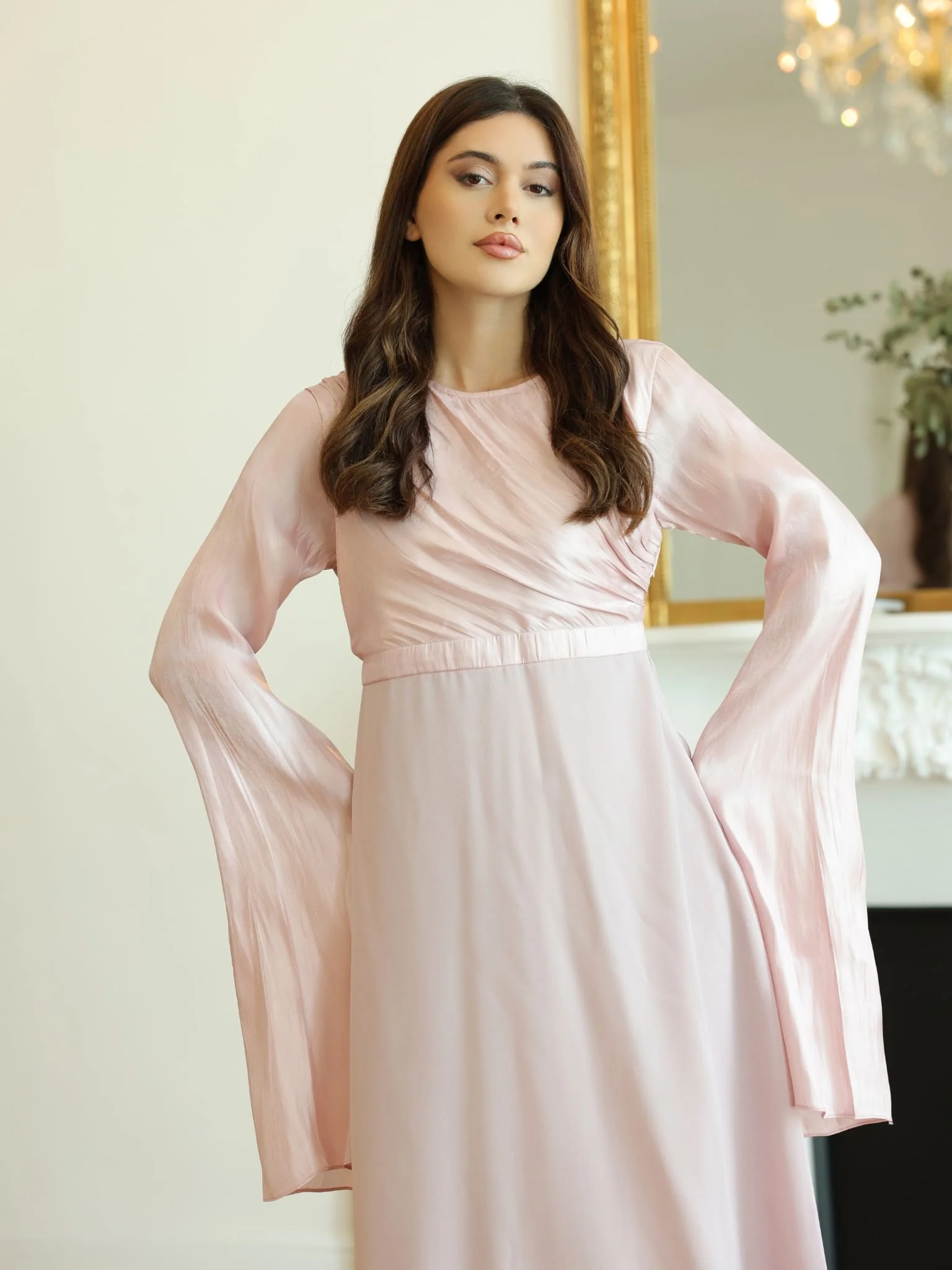 Anya Lilac Long Dress - Image 7