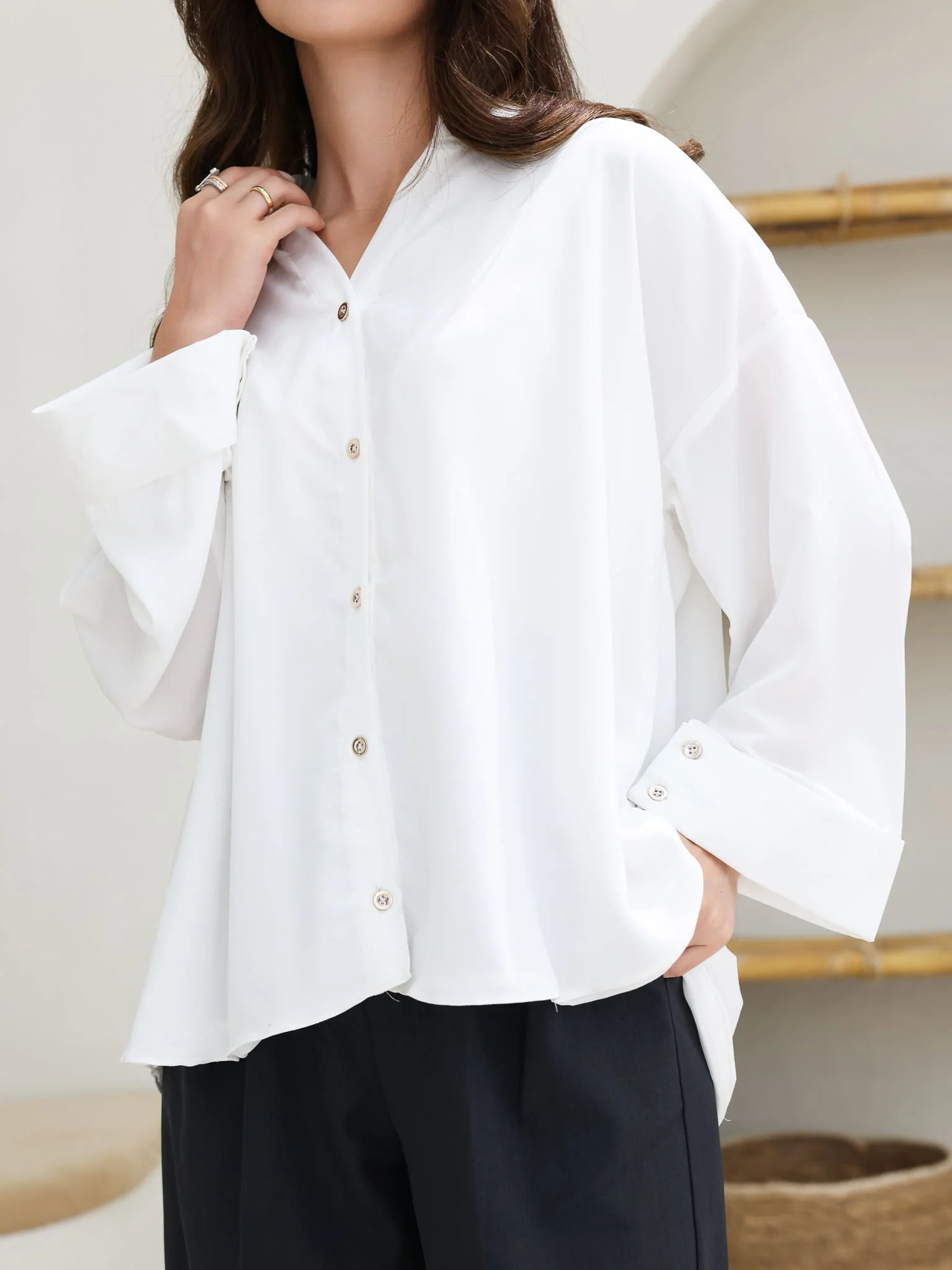 Ashford White Button Down Shirt - Image 3