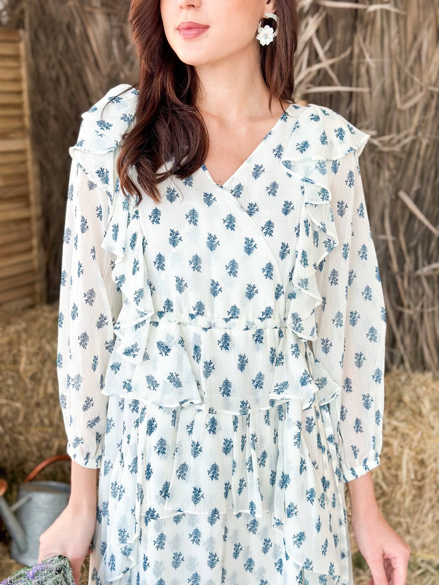 Astral Wrap Floral Dress - Image 2