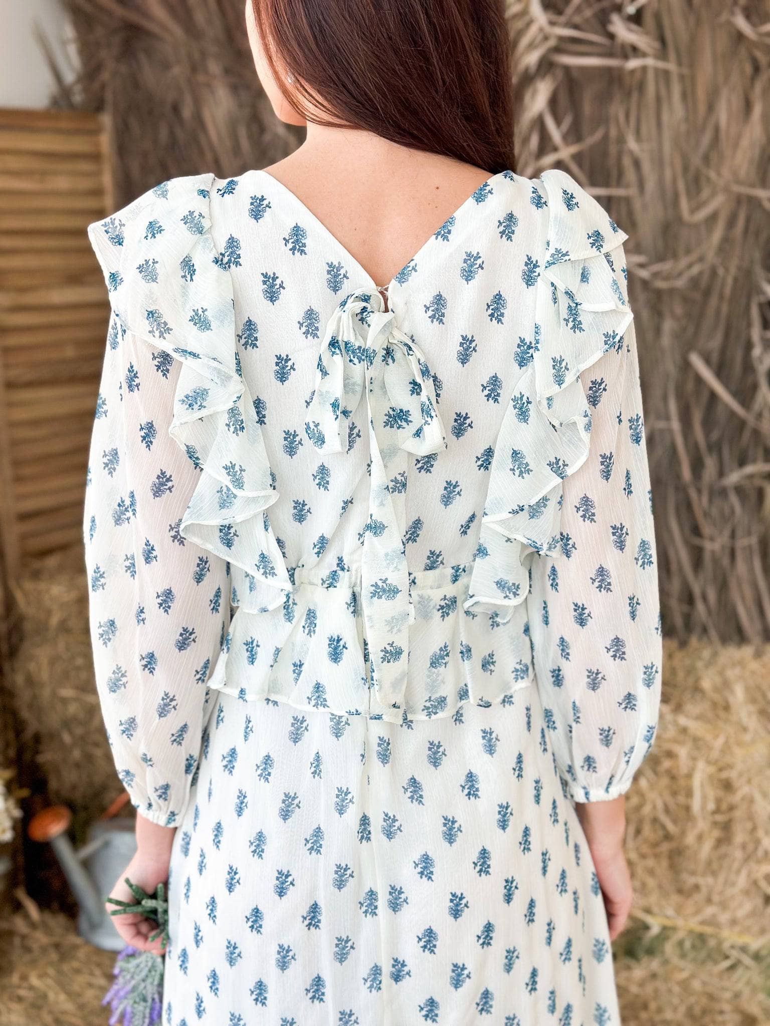 Astral Wrap Floral Dress - Image 3