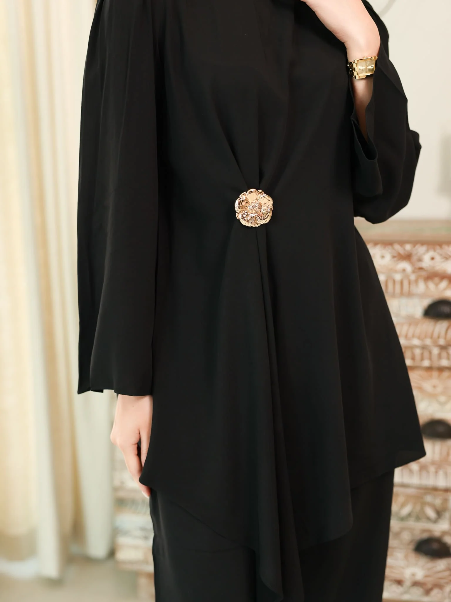 Astrid Black Buckle Co Ord Set - Image 4