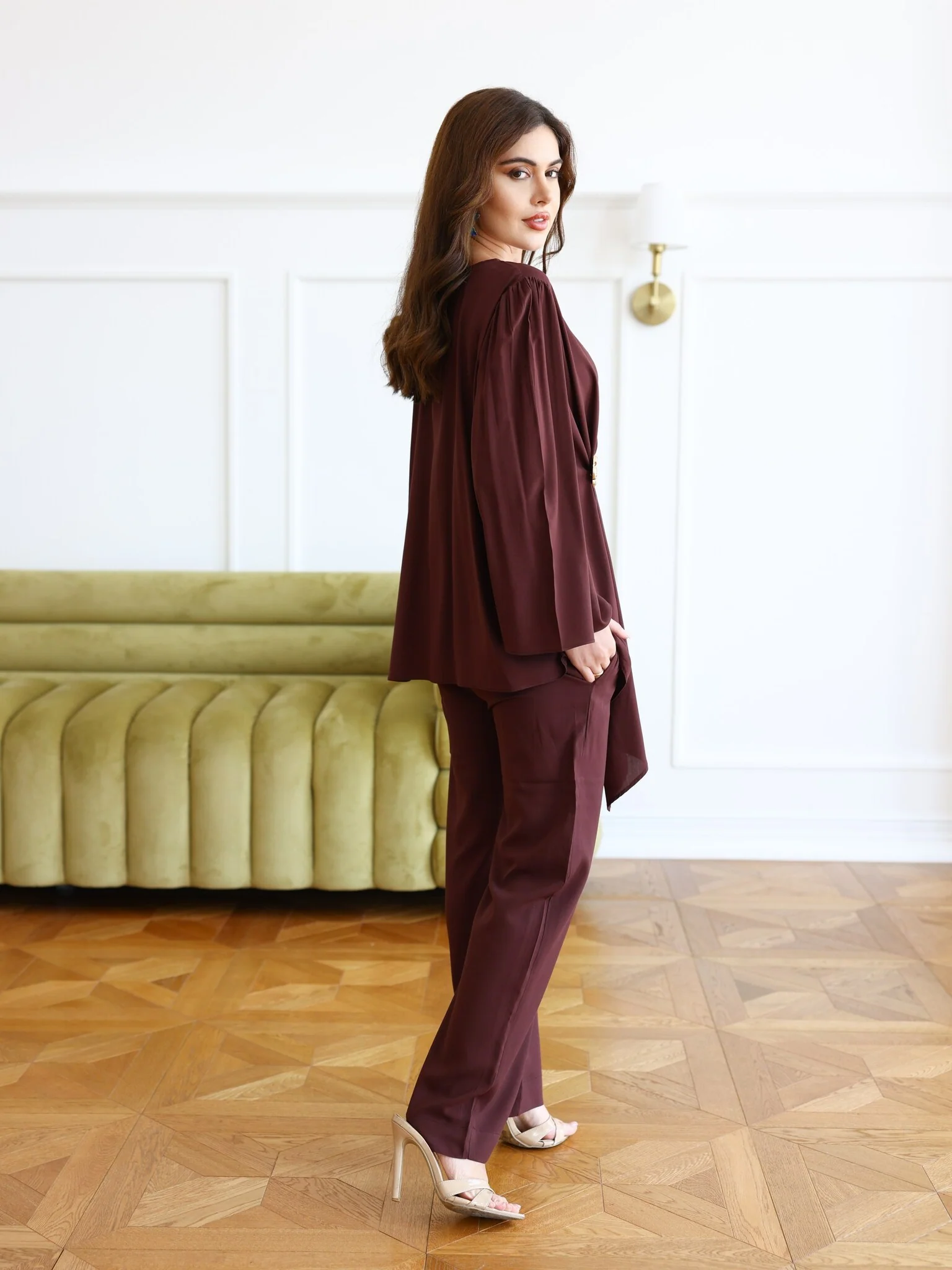 Astrid Brown Buckle Co Ord Set - Image 4