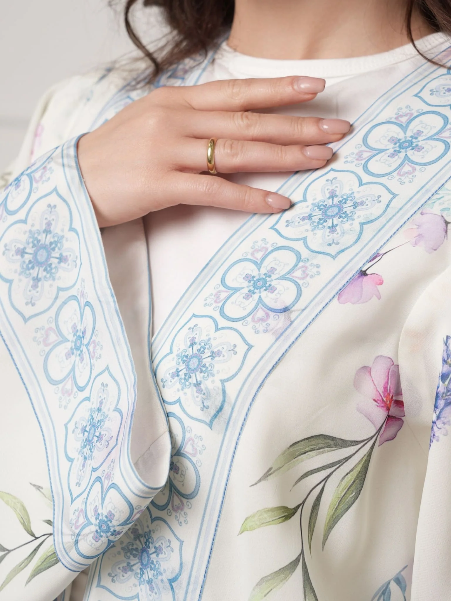 Aurafluer Floral Upper / Abaya - Image 2