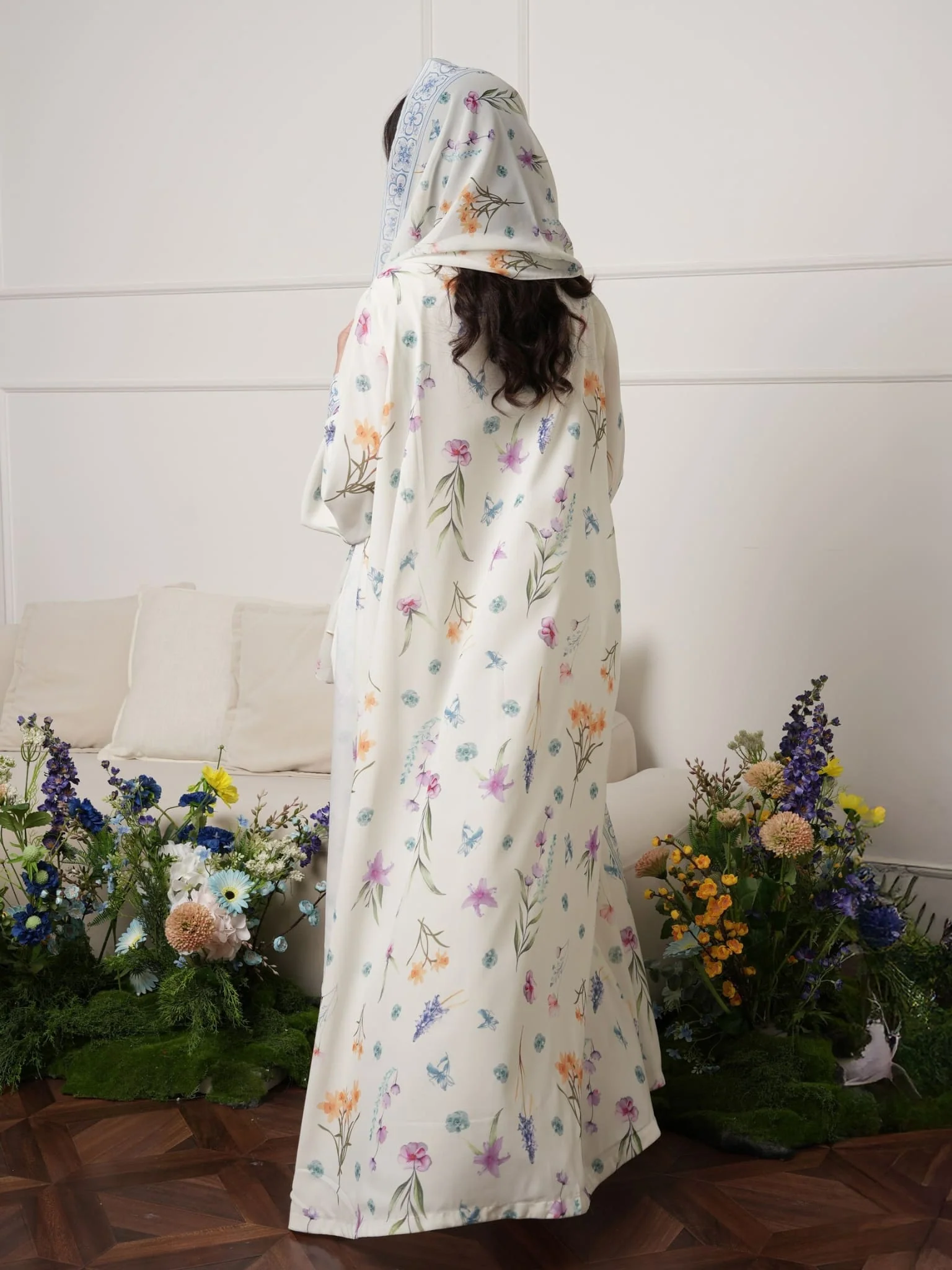 Aurafluer Floral Upper / Abaya - Image 3