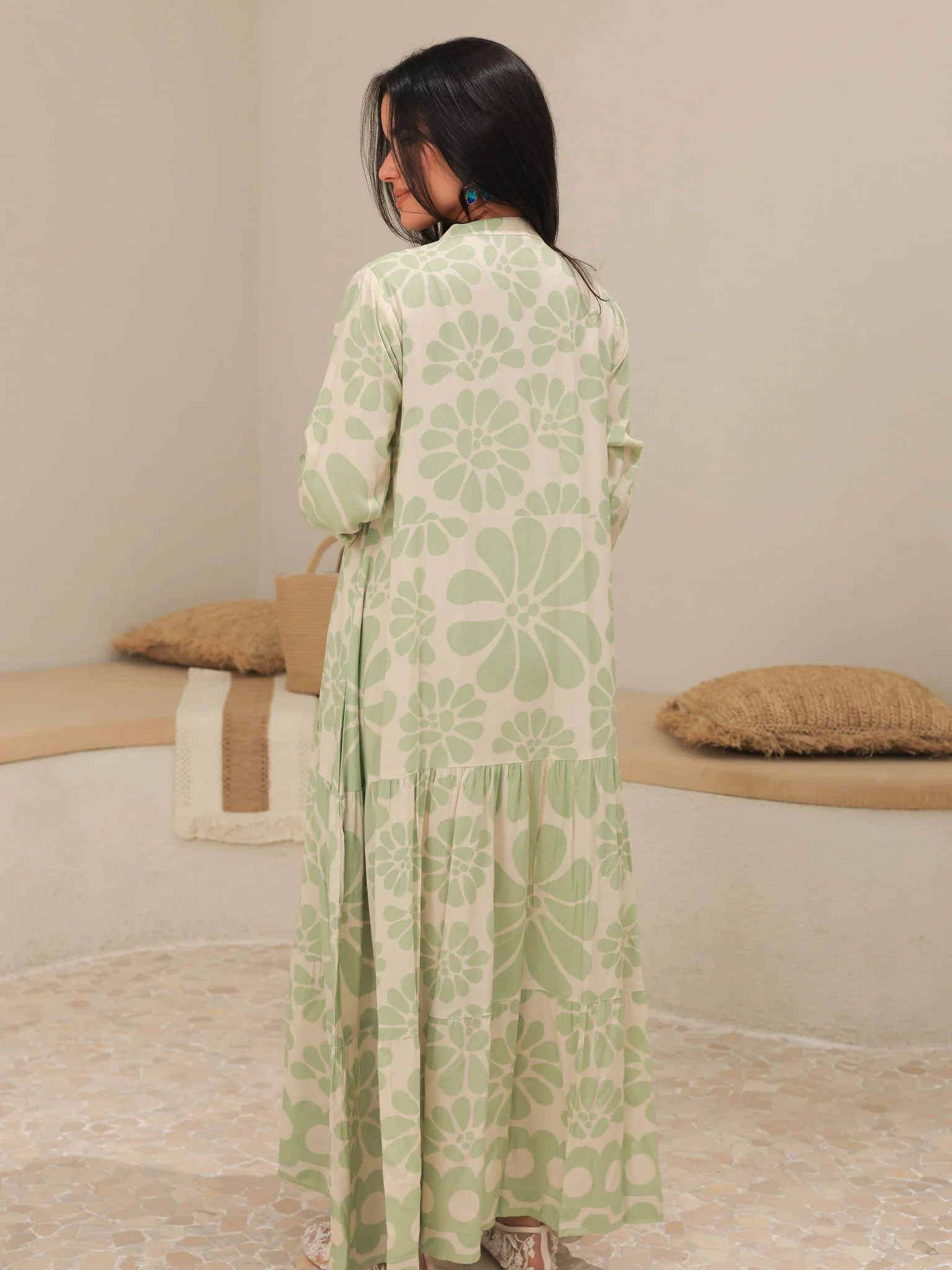 Aurora Green Long Dress - Image 6