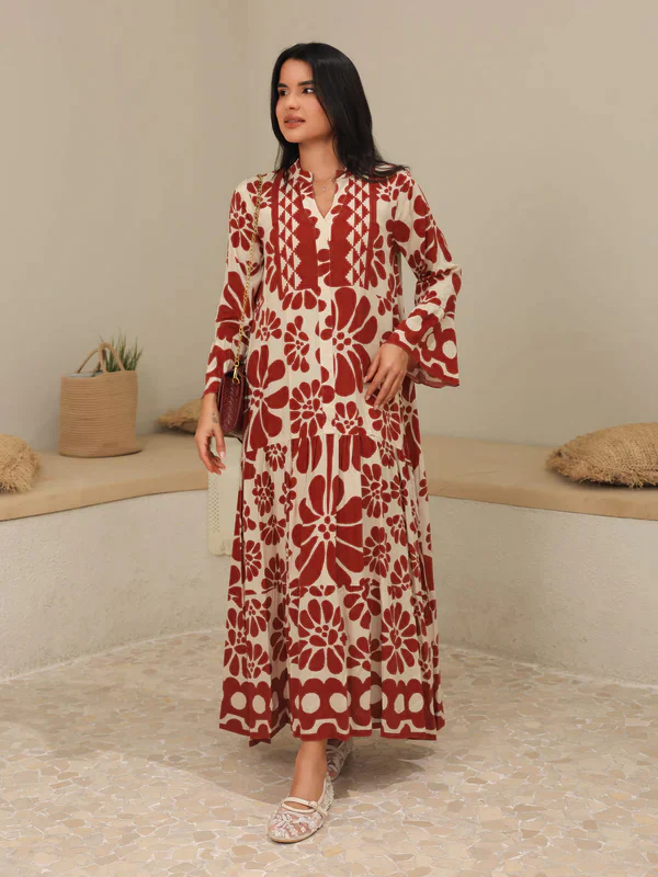 Aurora Maroon Long Dress