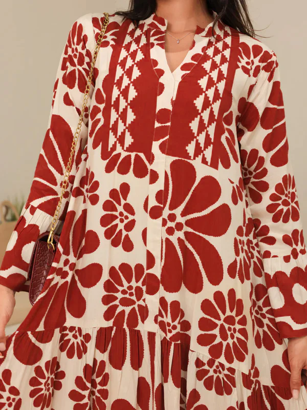 Aurora Maroon Long Dress - Image 2