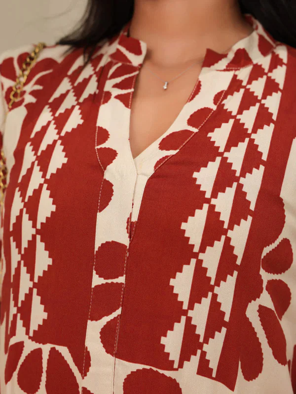 Aurora Maroon Long Dress - Image 9