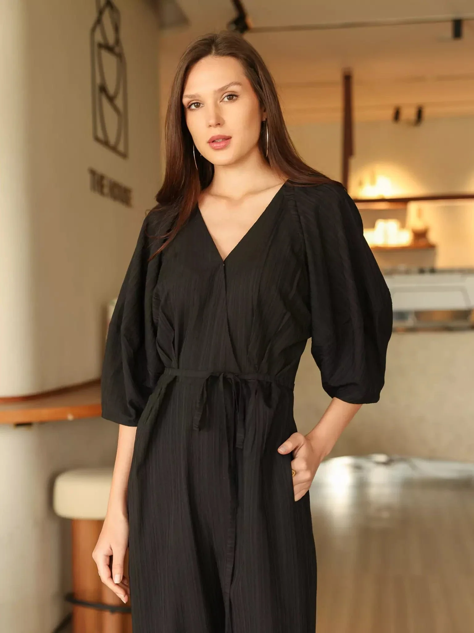 Ayla Crush Black Jumpsuit - Image 5