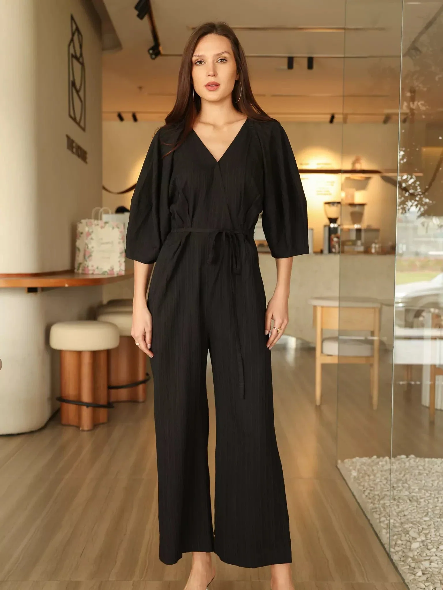 Ayla Crush Black Jumpsuit - Image 6