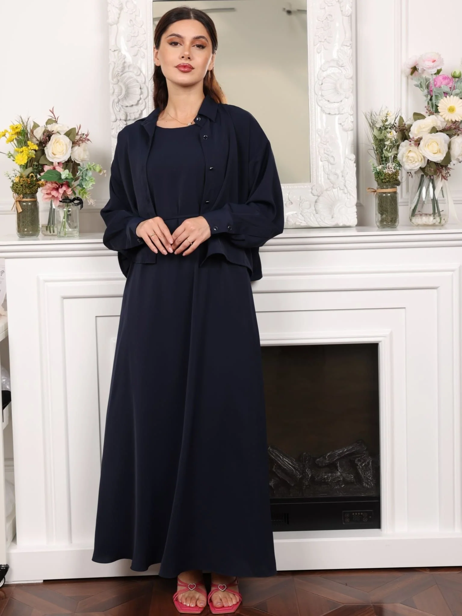 Aylin Blue Shirt And Dress - Image 5