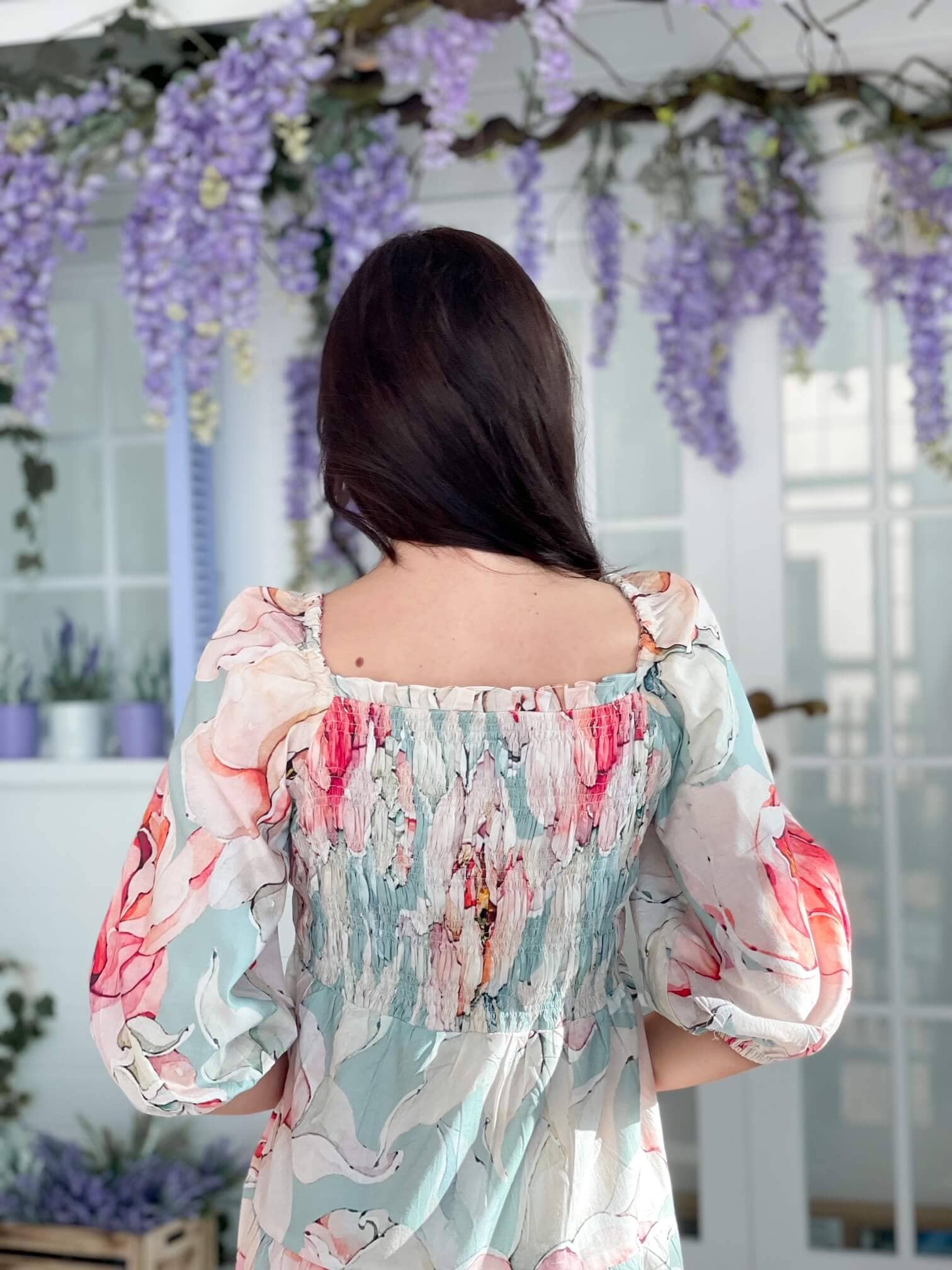 Azure Smock Dress - Image 4