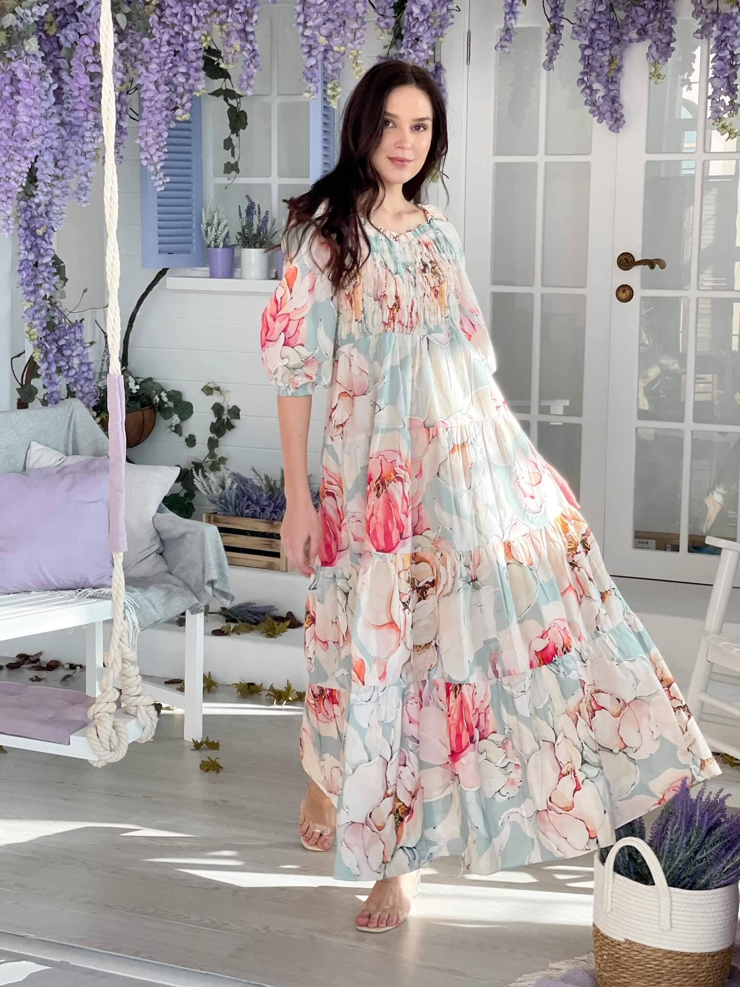 Azure Smock Dress - Image 7