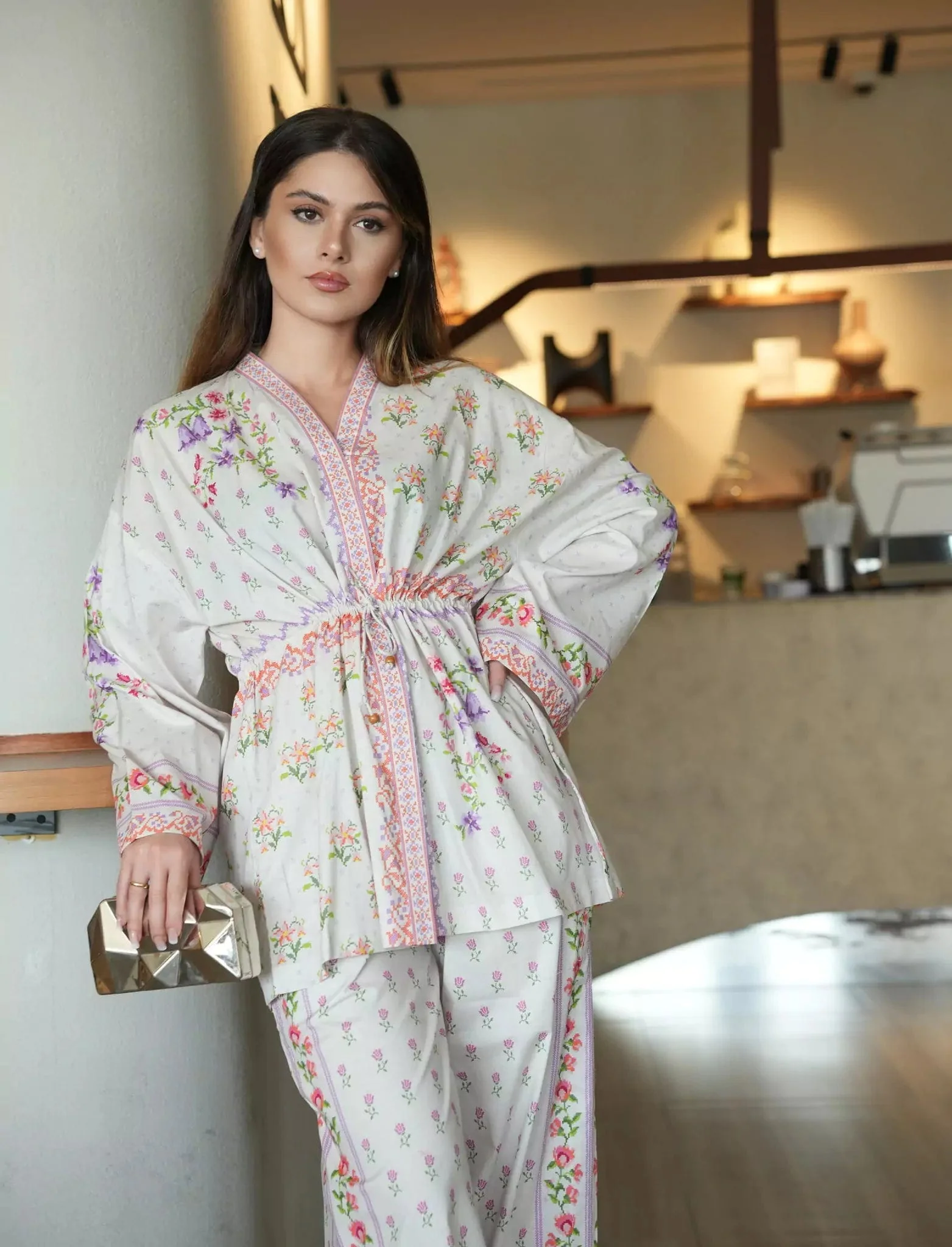 Bargello Cross Print Co Ord Set - Image 10
