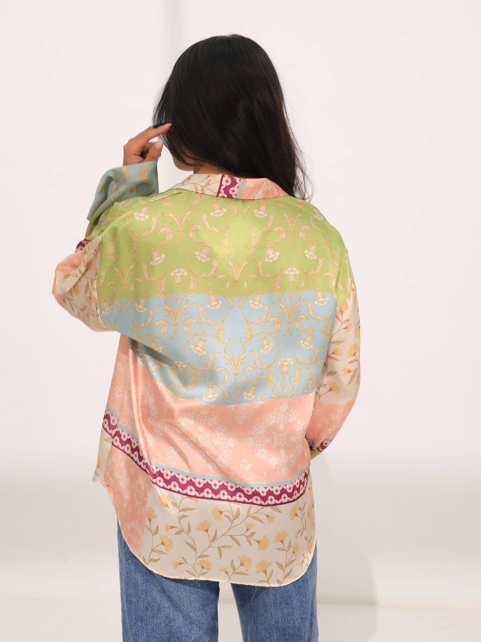 Baroque Silk Printed Shirt - Image 3