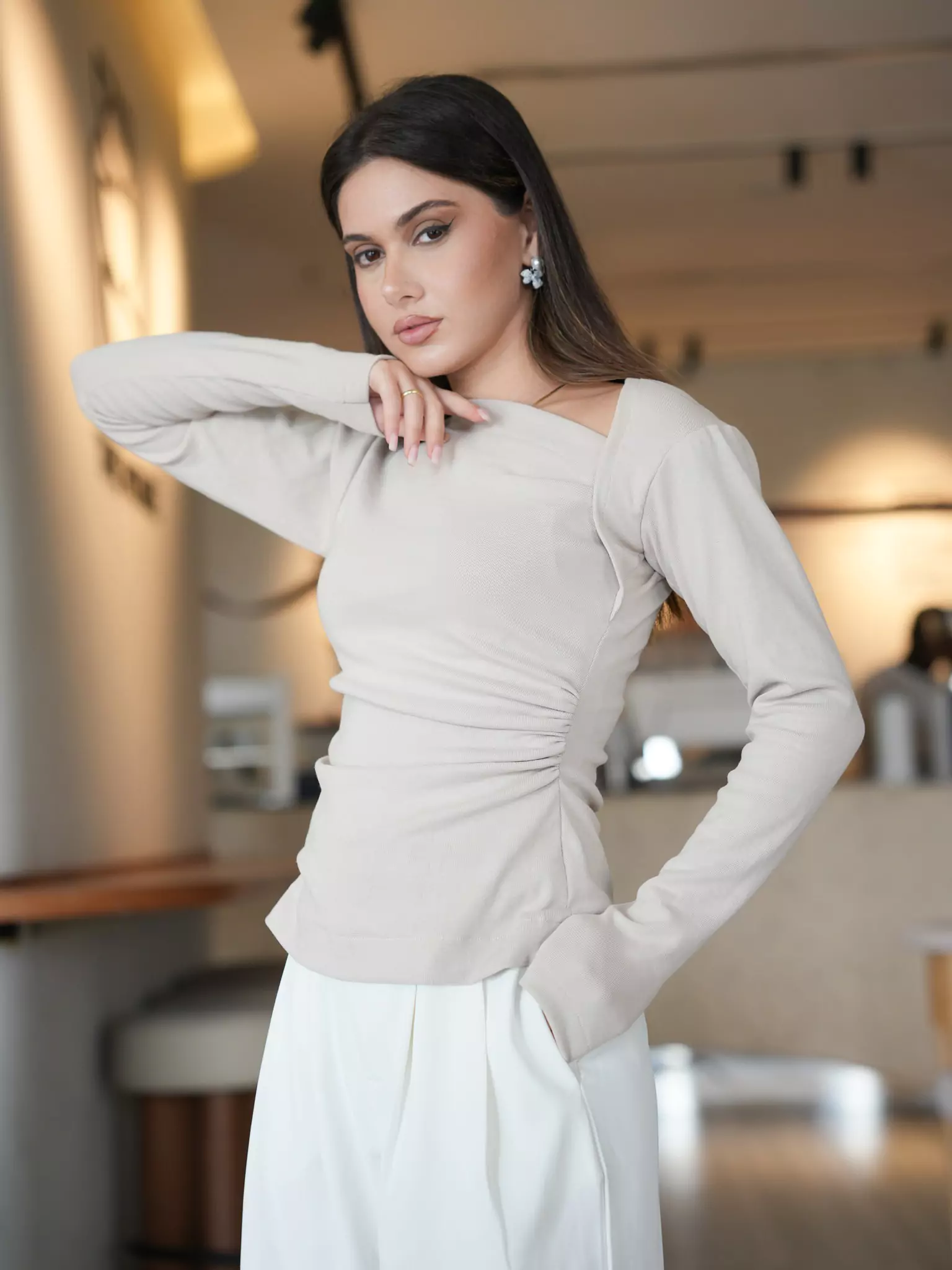 Beige Buff Knit Shirt - Image 7
