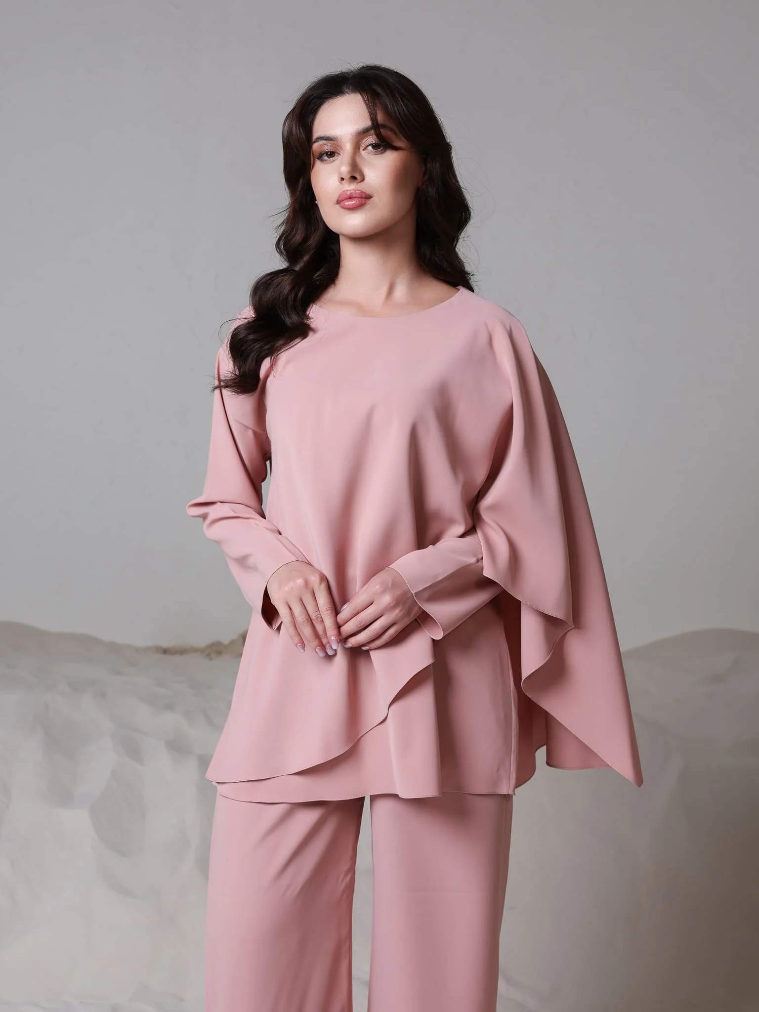 Bellamy Peach Overlap Shirt