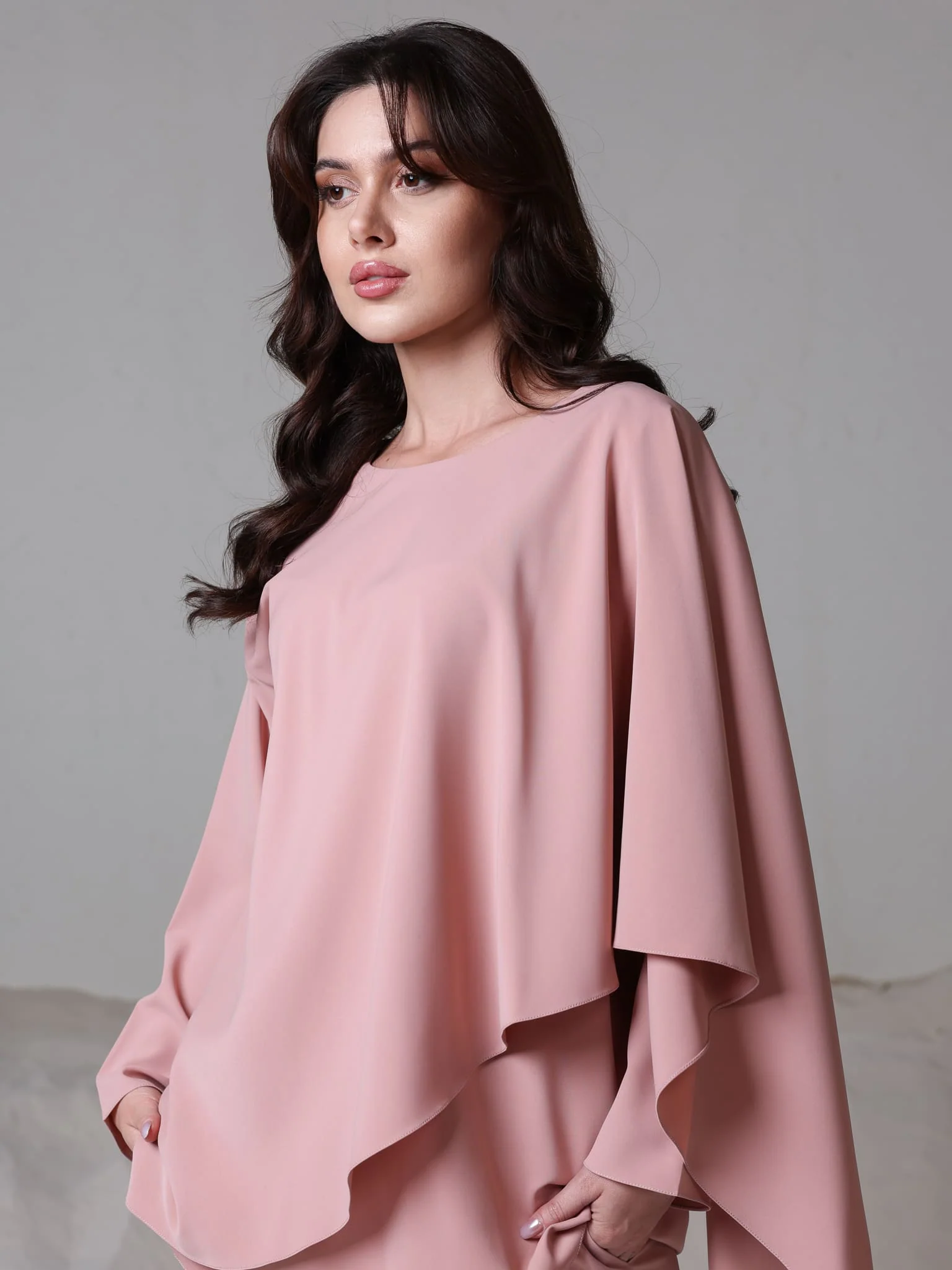 Bellamy Peach Overlap Shirt - Image 2