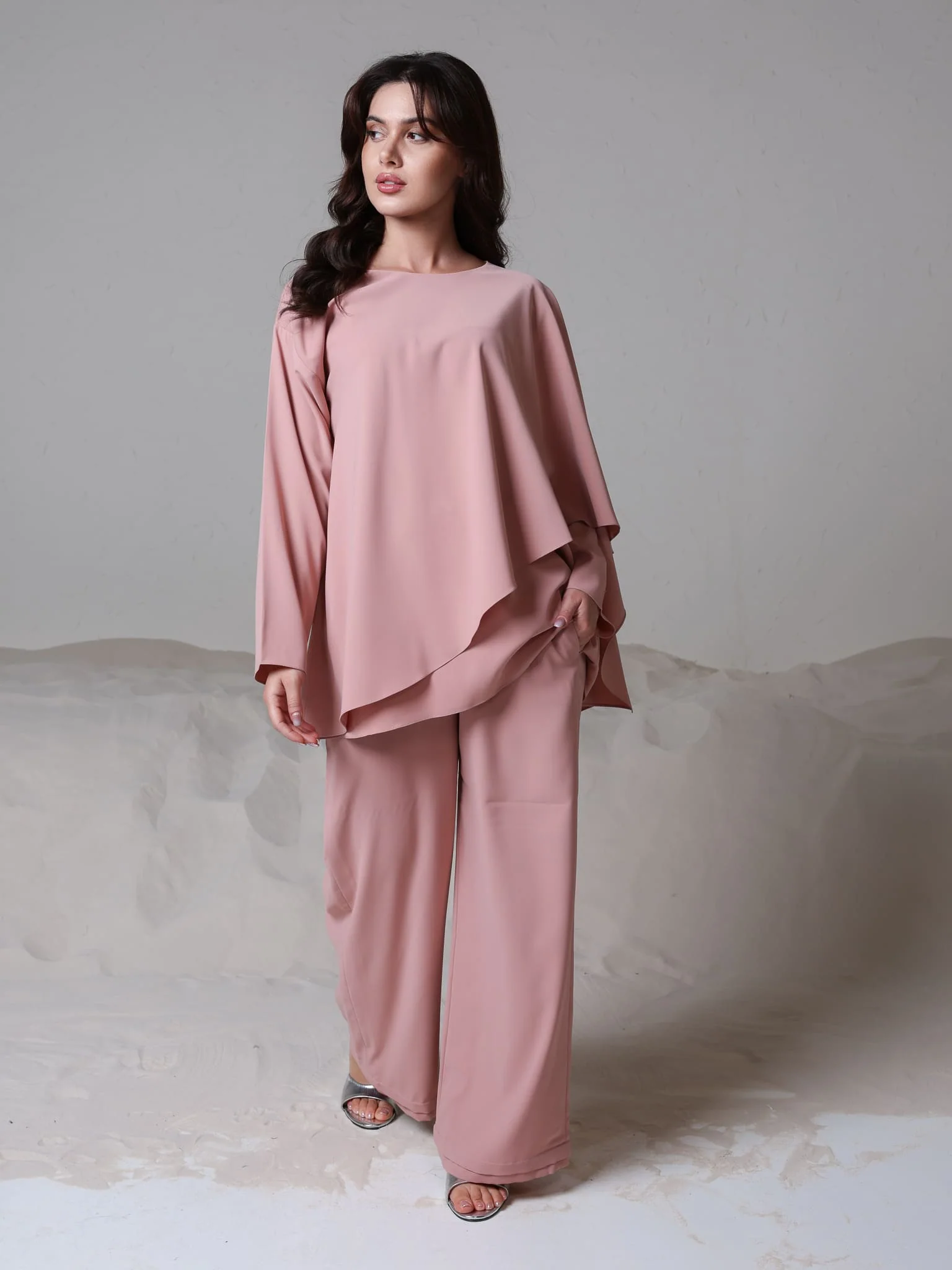 Bellamy Peach Overlap Shirt - Image 3