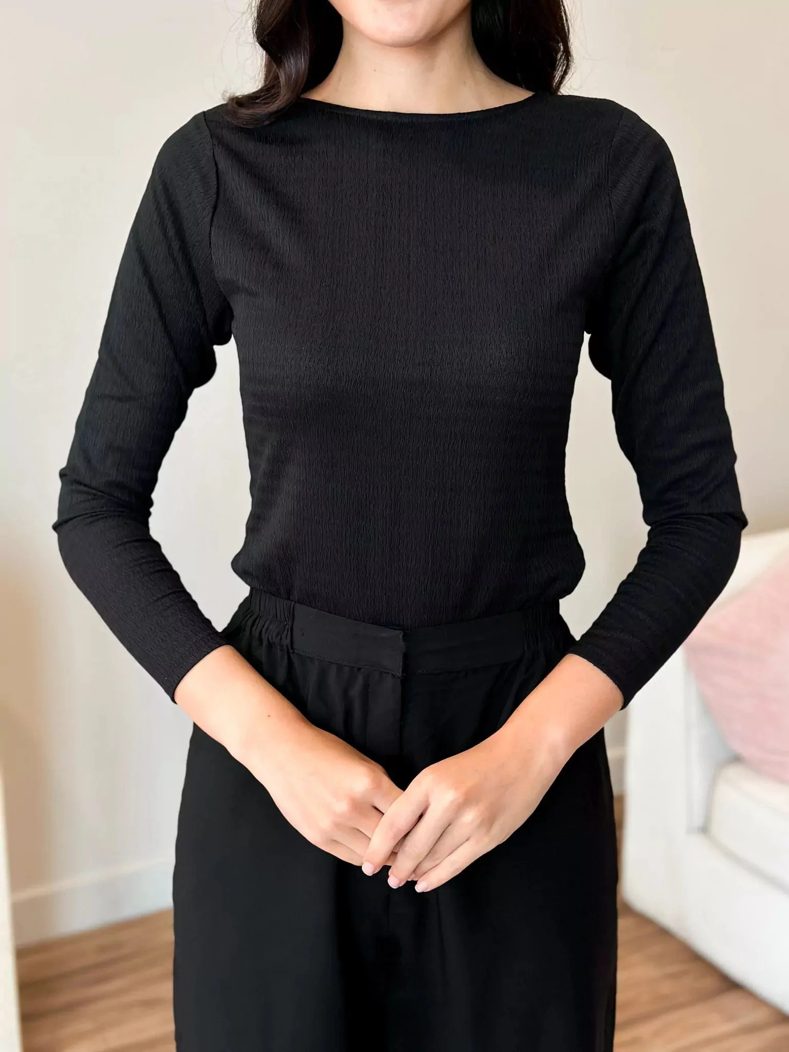 Black Bodysuit Shirt - Image 2