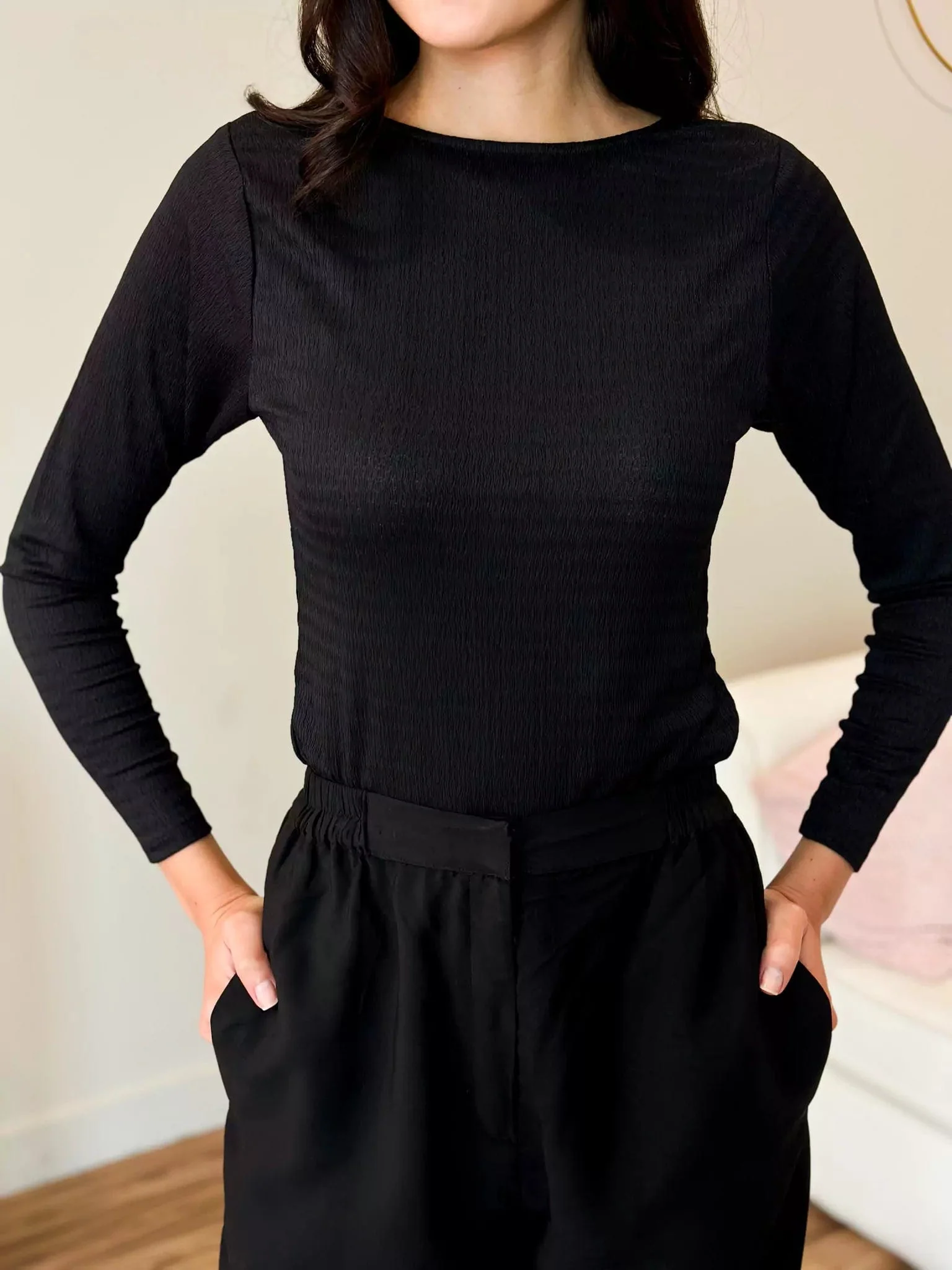 Black Bodysuit Shirt - Image 3