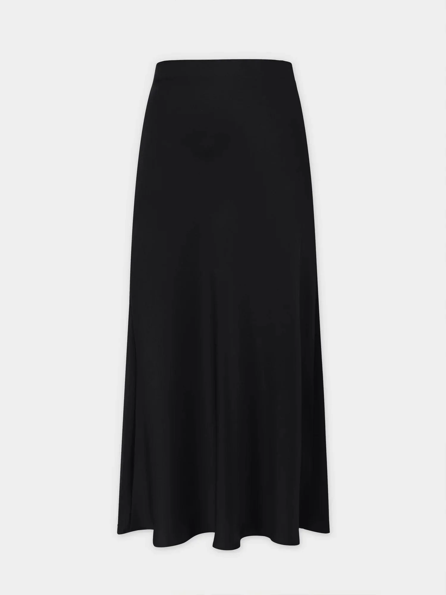 Black Silk Seamless Skirt - Image 11