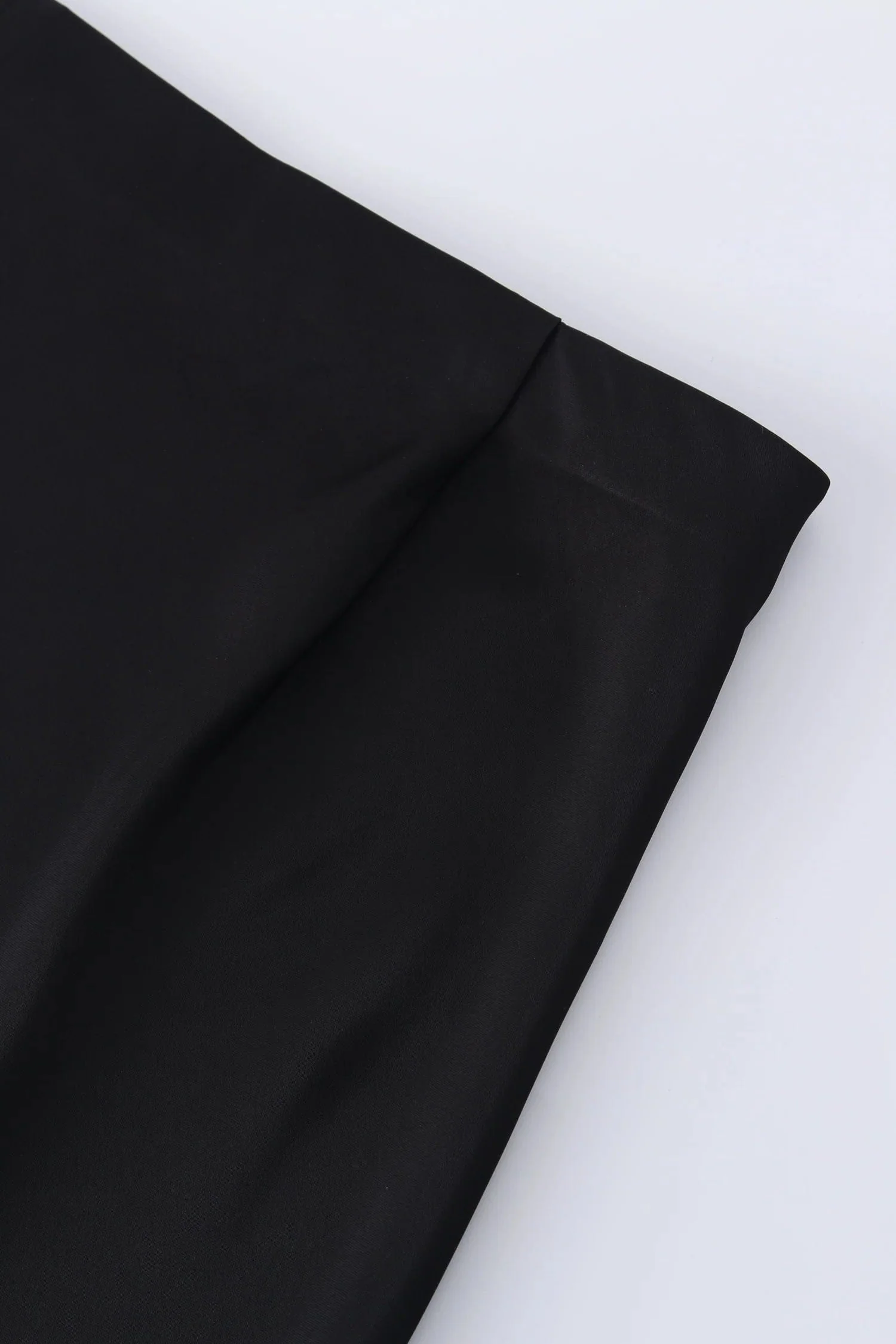 Black Silk Seamless Skirt - Image 3