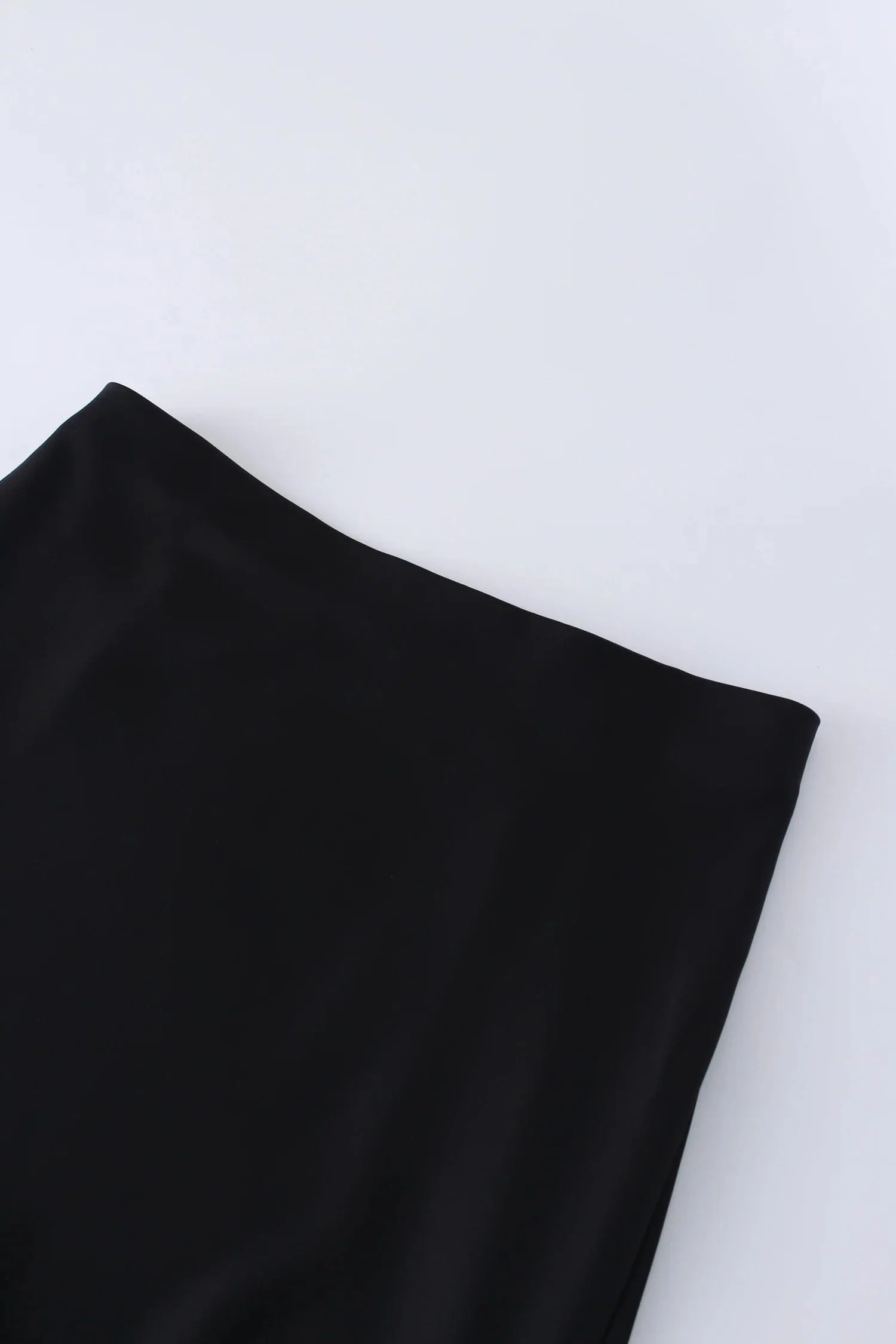 Black Silk Seamless Skirt - Image 4