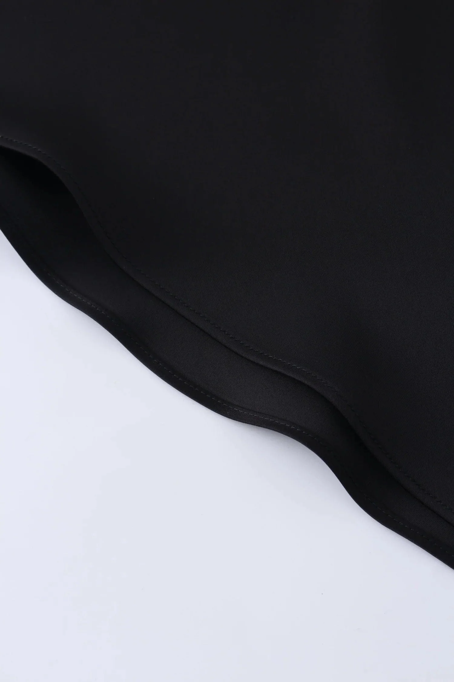 Black Silk Seamless Skirt - Image 6