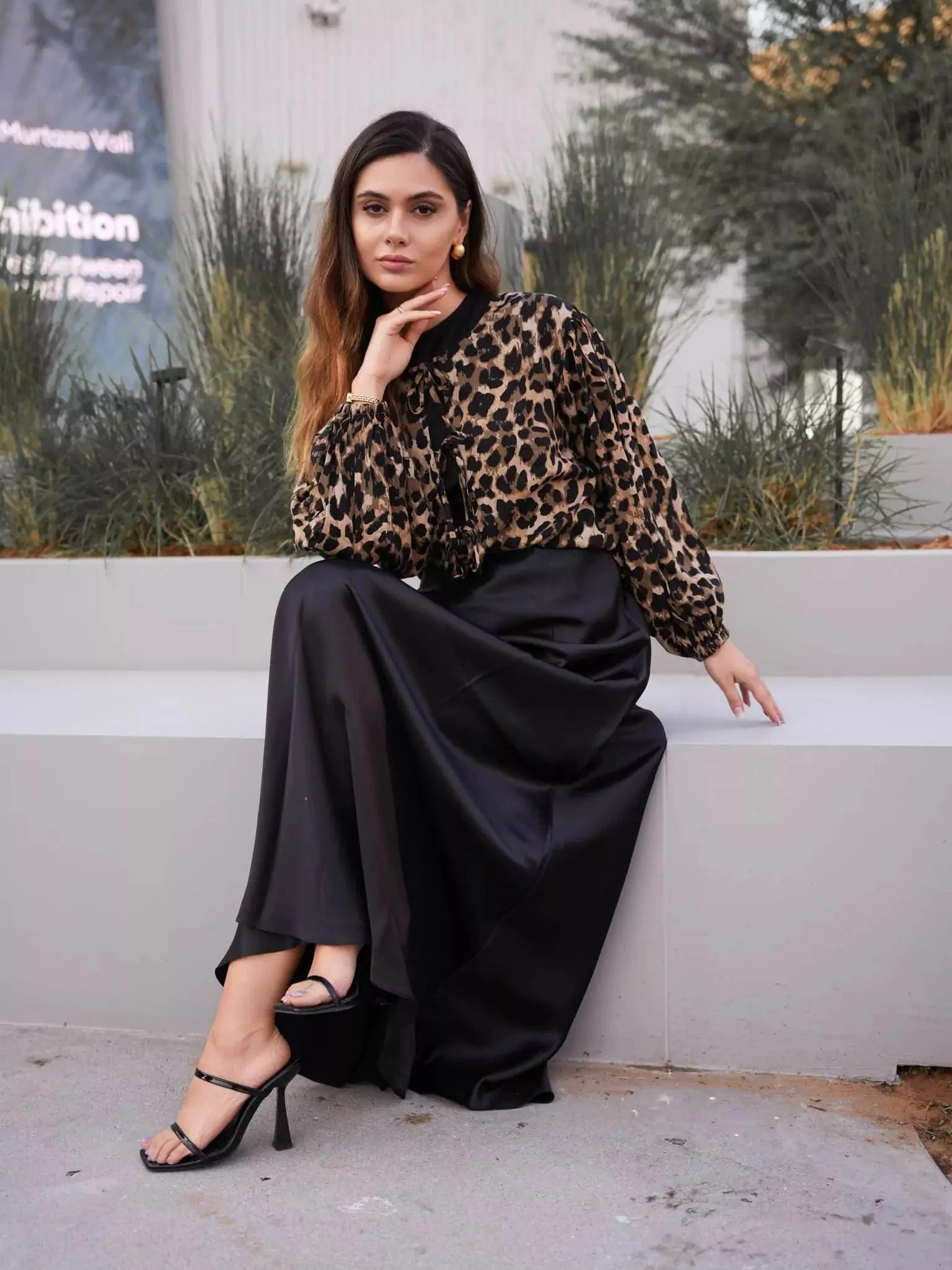Black Silk Seamless Skirt - Image 7